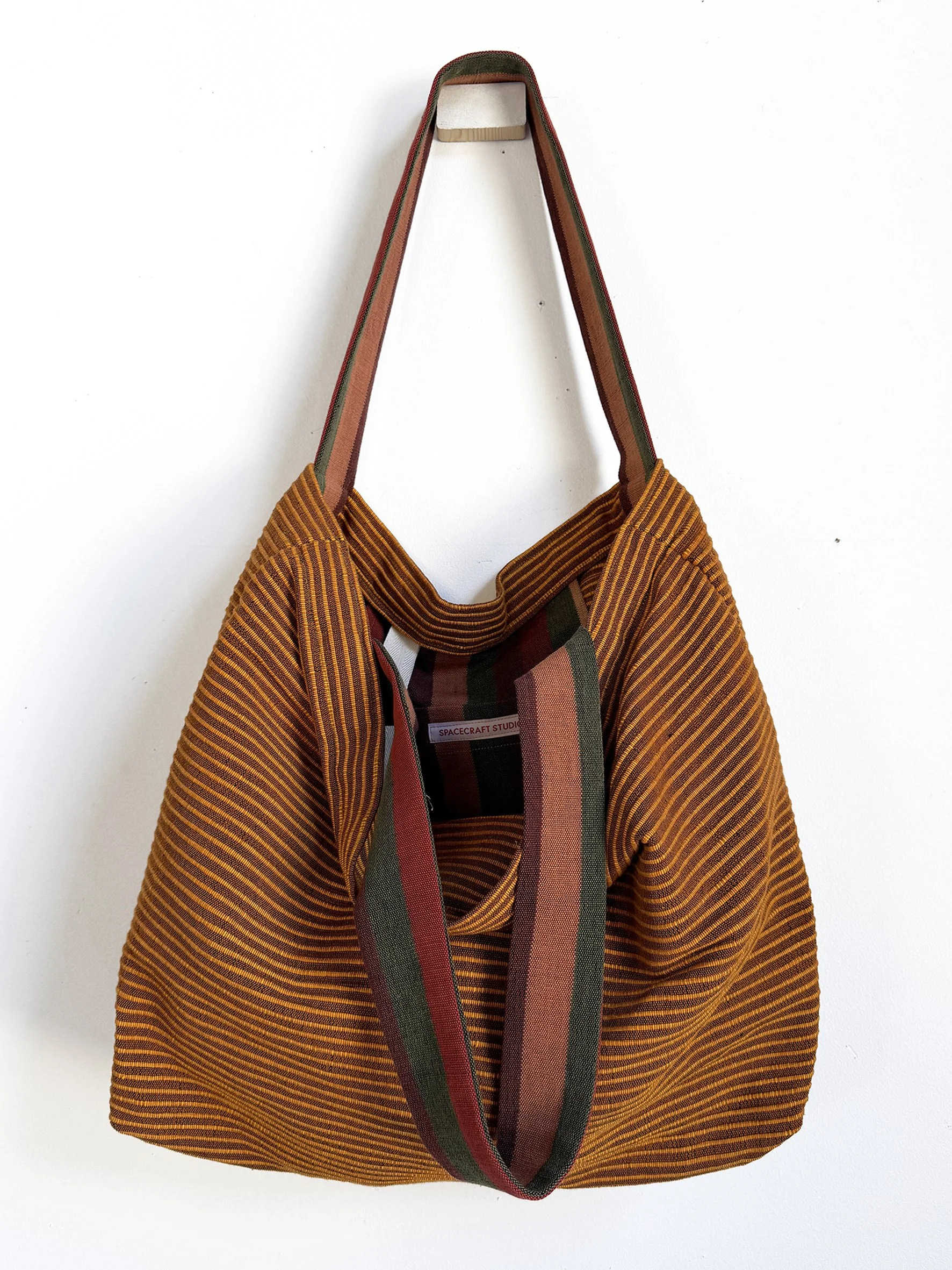 Beach Bag | handloom Mustard Rib