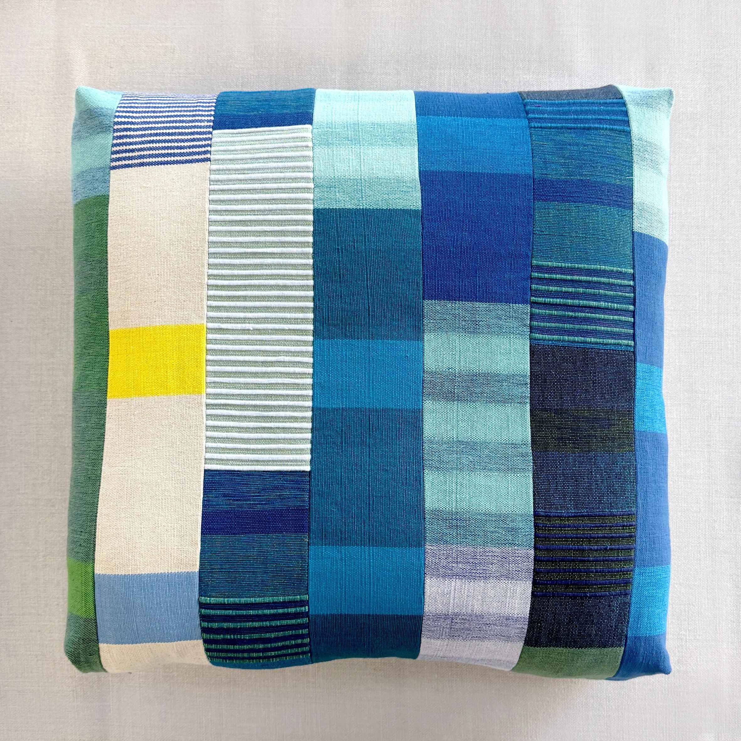 Patchwork Stripe Cushion -  #7