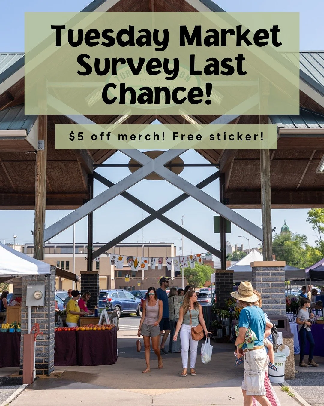 Thank you so much everyone for your helpful feedback! We're looking for 10 more survey submissions to meet our goal. Help us better serve you during our mid-week Market. Link in bio. 

Check out our vendor list for this Tuesday's offerings. Local fru