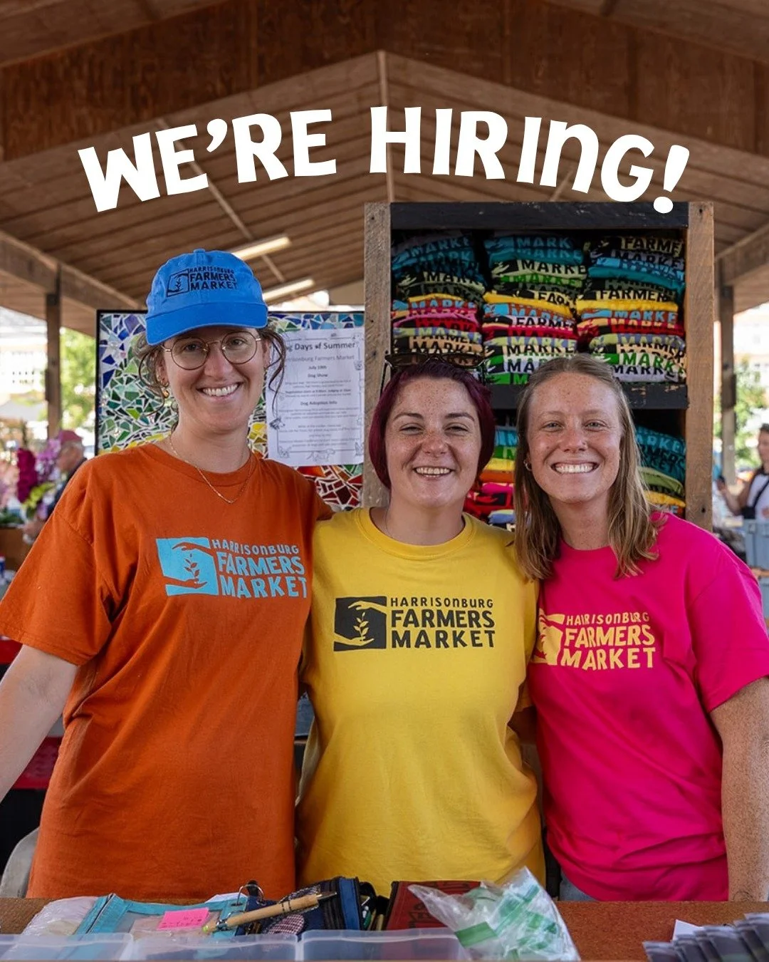 🌻 We&rsquo;re hiring! The Harrisonburg Farmers Market is looking for a Part-Time Market Assistant (10 hrs/week) to join our team January&ndash;April &mdash; with the potential to stay on longer! This hybrid role includes helping with social media, n