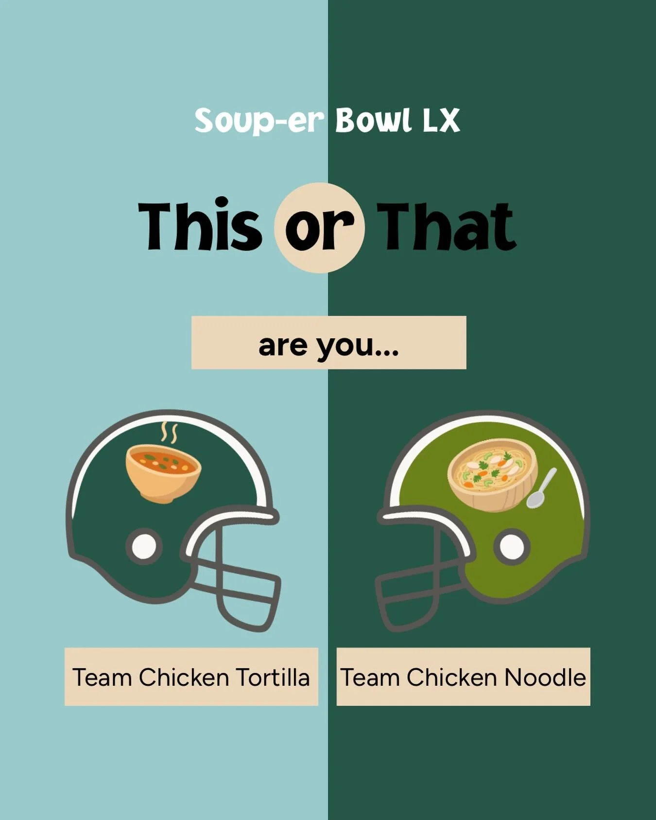 It&rsquo;s time for the final match! Who will be our Soup-er Bowl winner? Cast your vote in our story! Subscribe to our newsletter to get them in your inbox or check out the Recipe Corner on our website.

Enter our Soupstakes giveaway by:
🏷️ Tagging