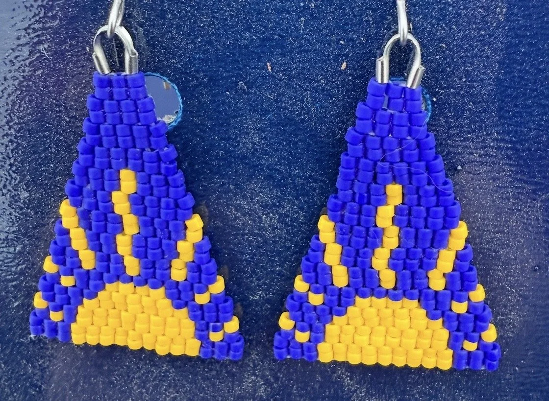 Hand Sewn You Deserve Sunshine Earrings