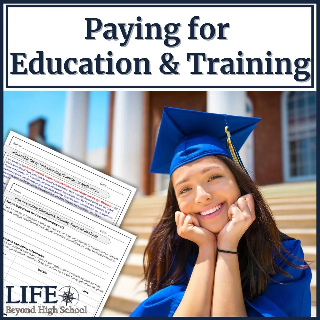 Lesson designed to help students create their own personal financial road map for paying for postsecondary education