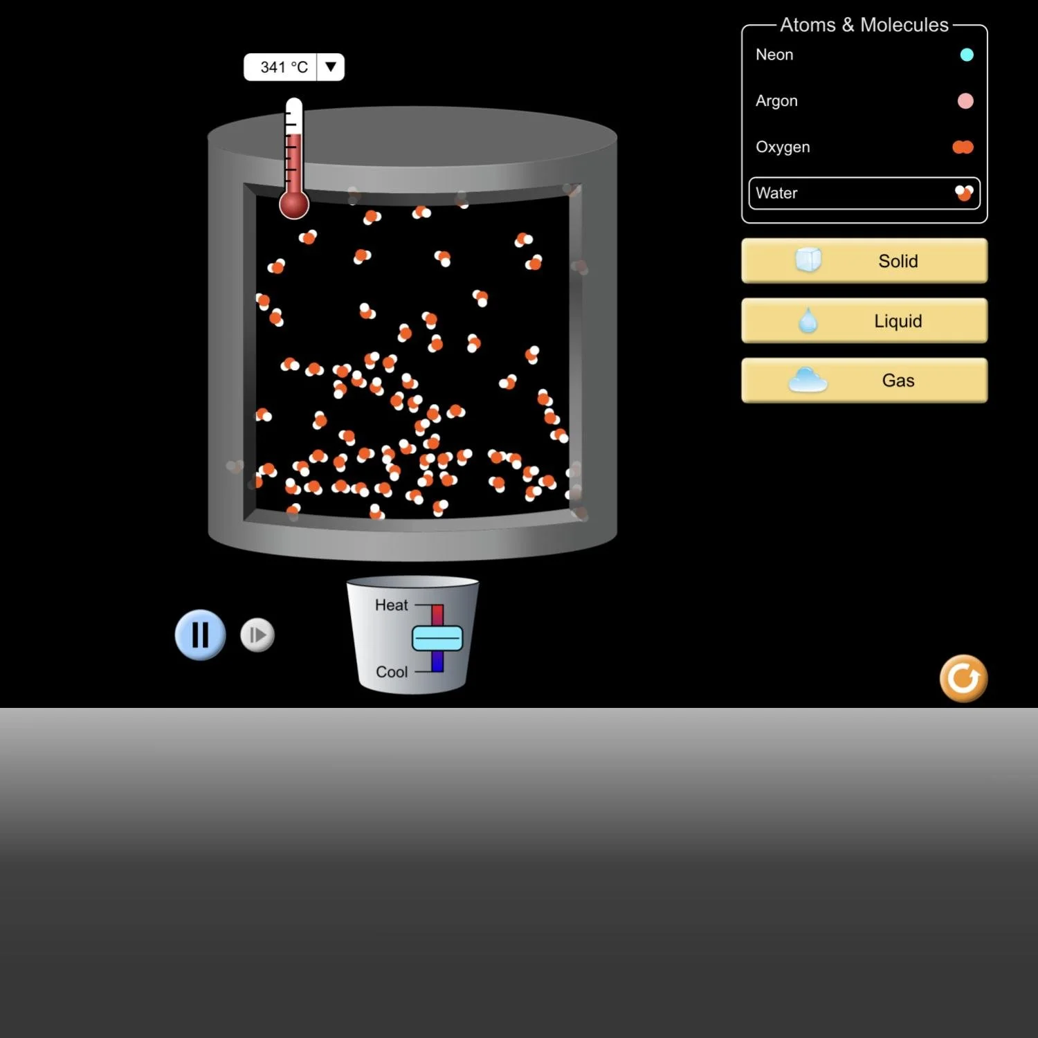  2. To make their models, students draw on learning they did with a computer simulation showing how molecules move at different temperatures. 
