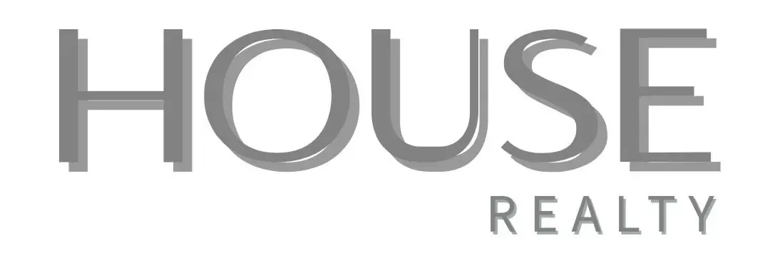 Grey and white logo with the words 'House Realty' in large and small font.