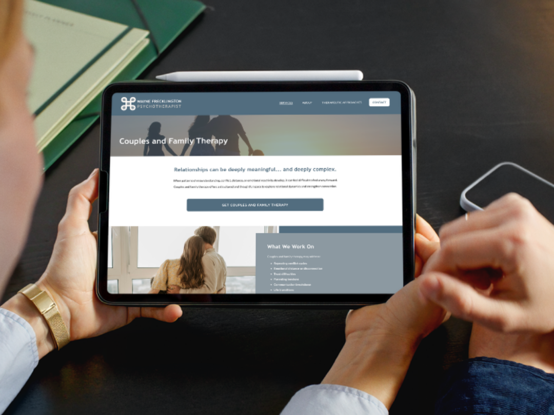 Creating a Professional New Website for Wayne Frecklington Psychotherapist