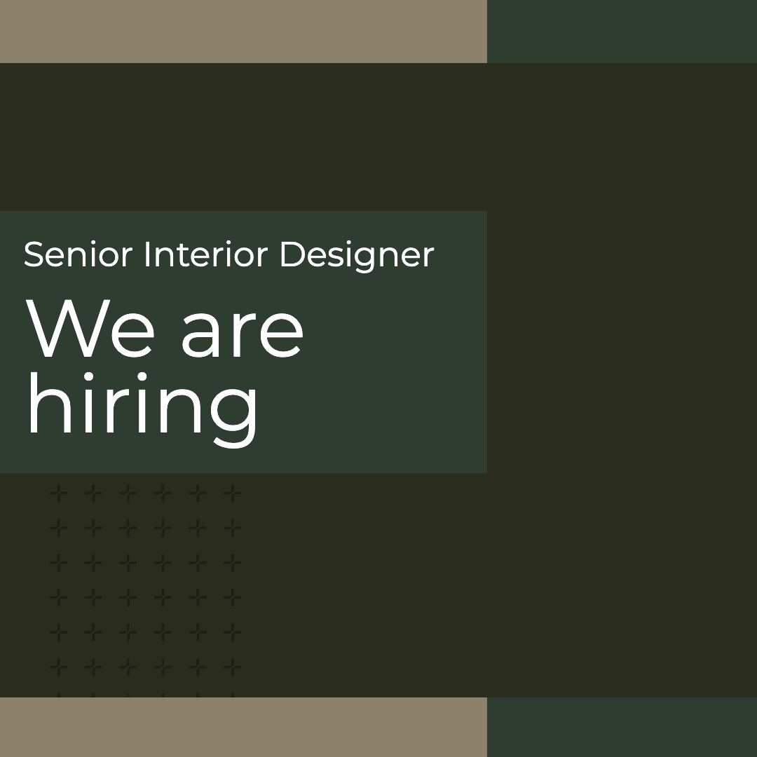 We are hiring a Senior Interior Designer.