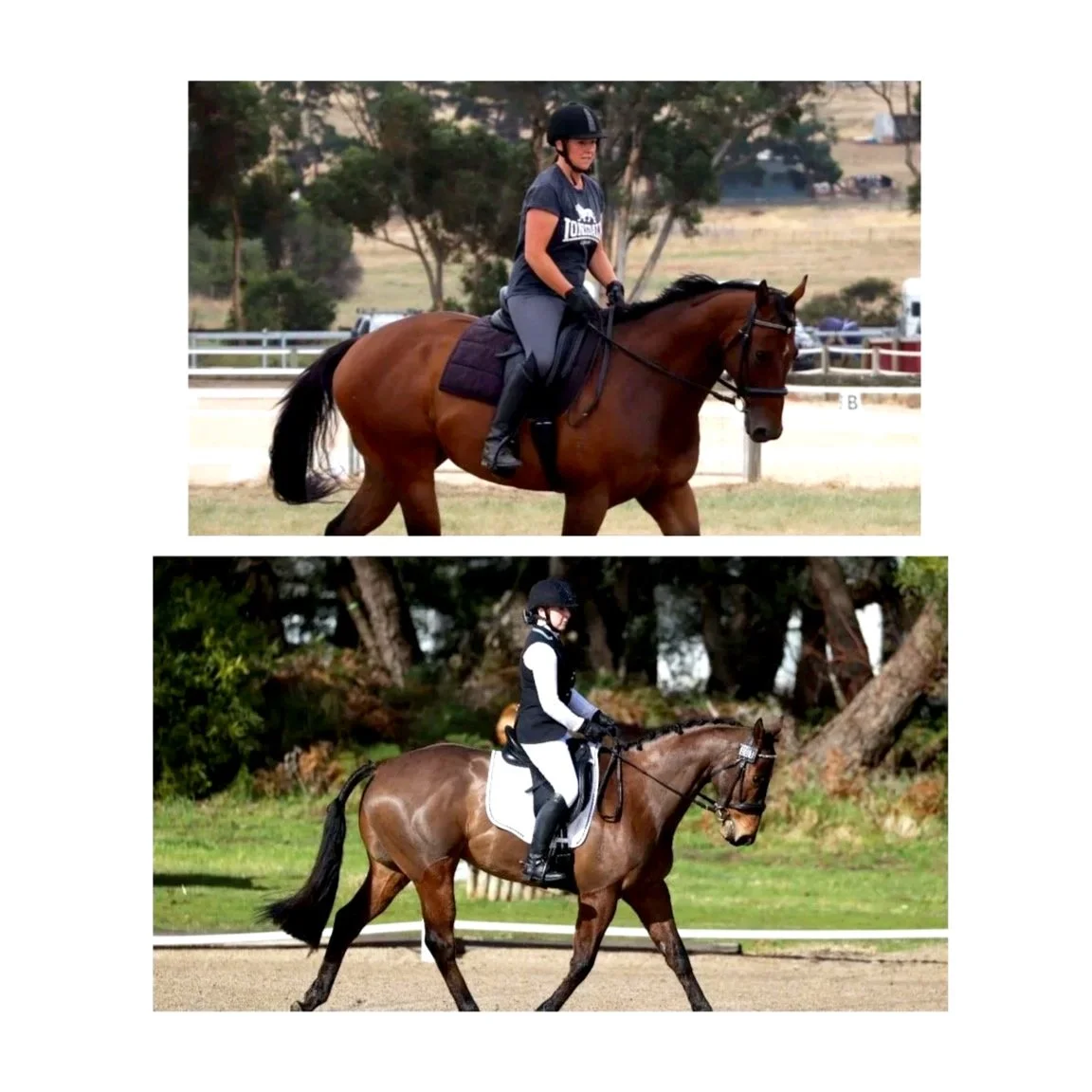 Rider Balance Before and After