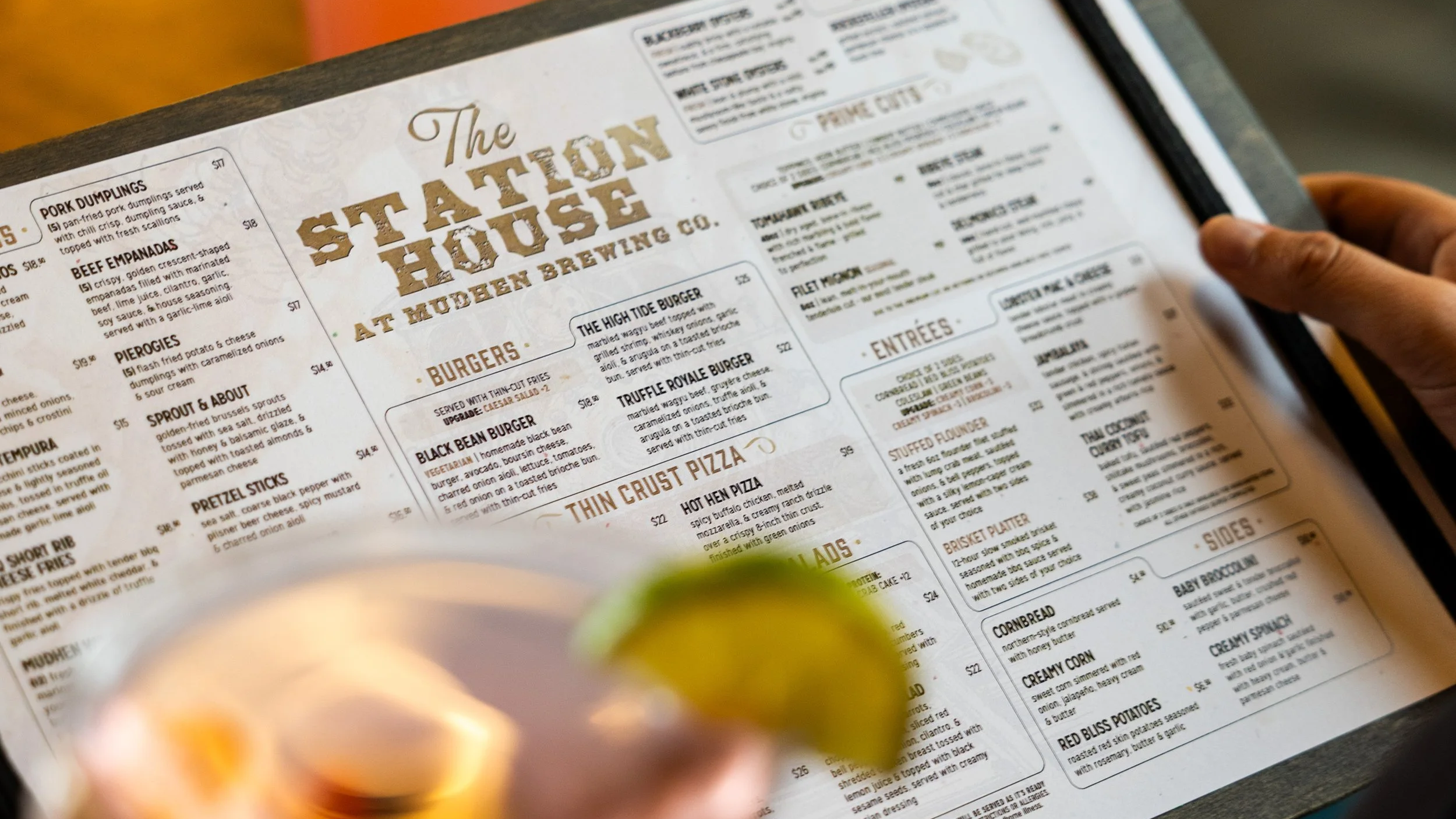 MUDHEN HOSPITALITY RESTAURANT MENUS