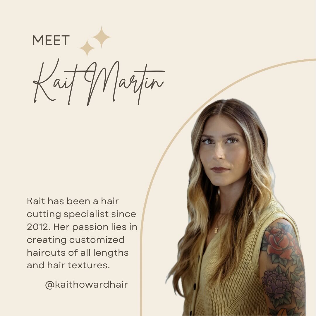 Social Hour is excited with the addition of @kaithowardhair specializing in all hair textures and lengths as well as bridal. Her schedule is Wednesday- Saturday. Book with Kait www.vagaro.com/kaithowardhair