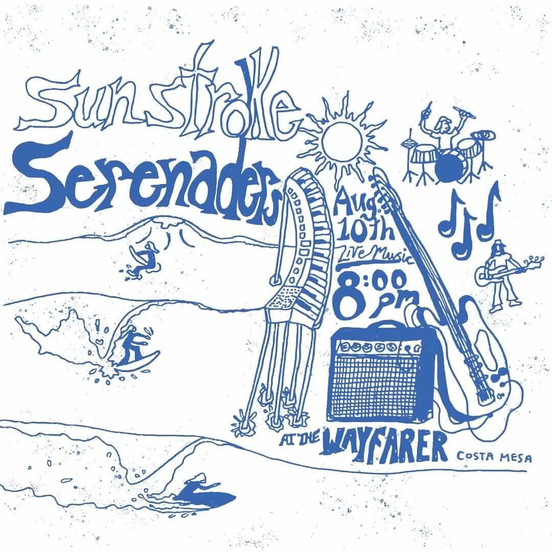 This Thursday August 10th we&rsquo;re back in Costa Mesa at @wayfarercm for a 3 hour set starting at 8 pm. The lovely @ava.musica will be joining us for the evening on backing vocals. Tickets $8 at the door!

Thanks @smelltheflowersarts for the poste