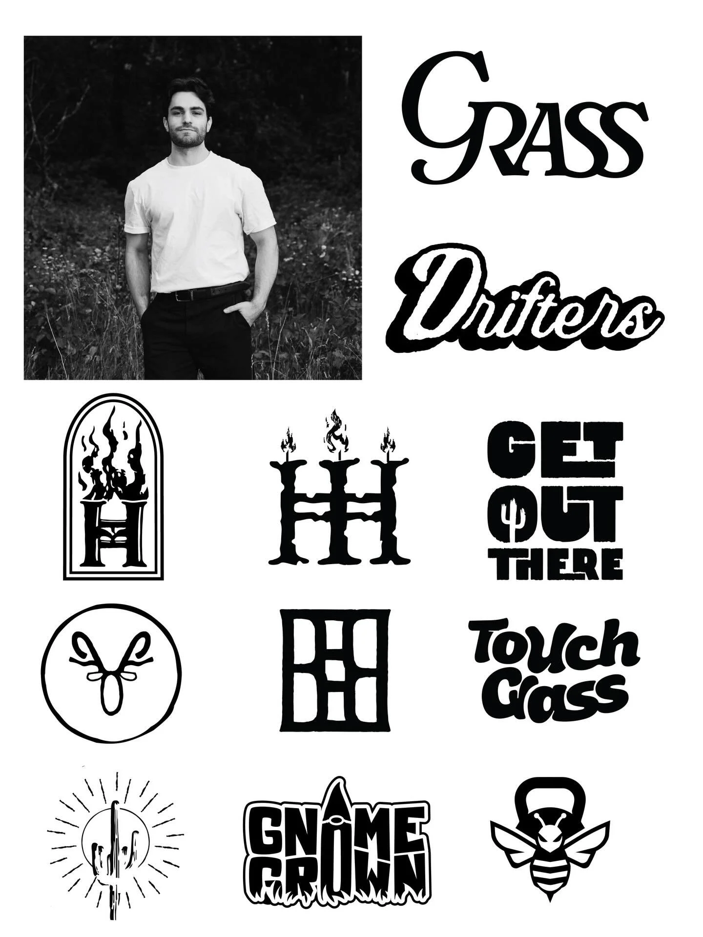 Am I too late for the @logoarchive.now bandwagon? Figured I would put a face to the designs. #graphicdesign #logo #branding #gd #camprock
