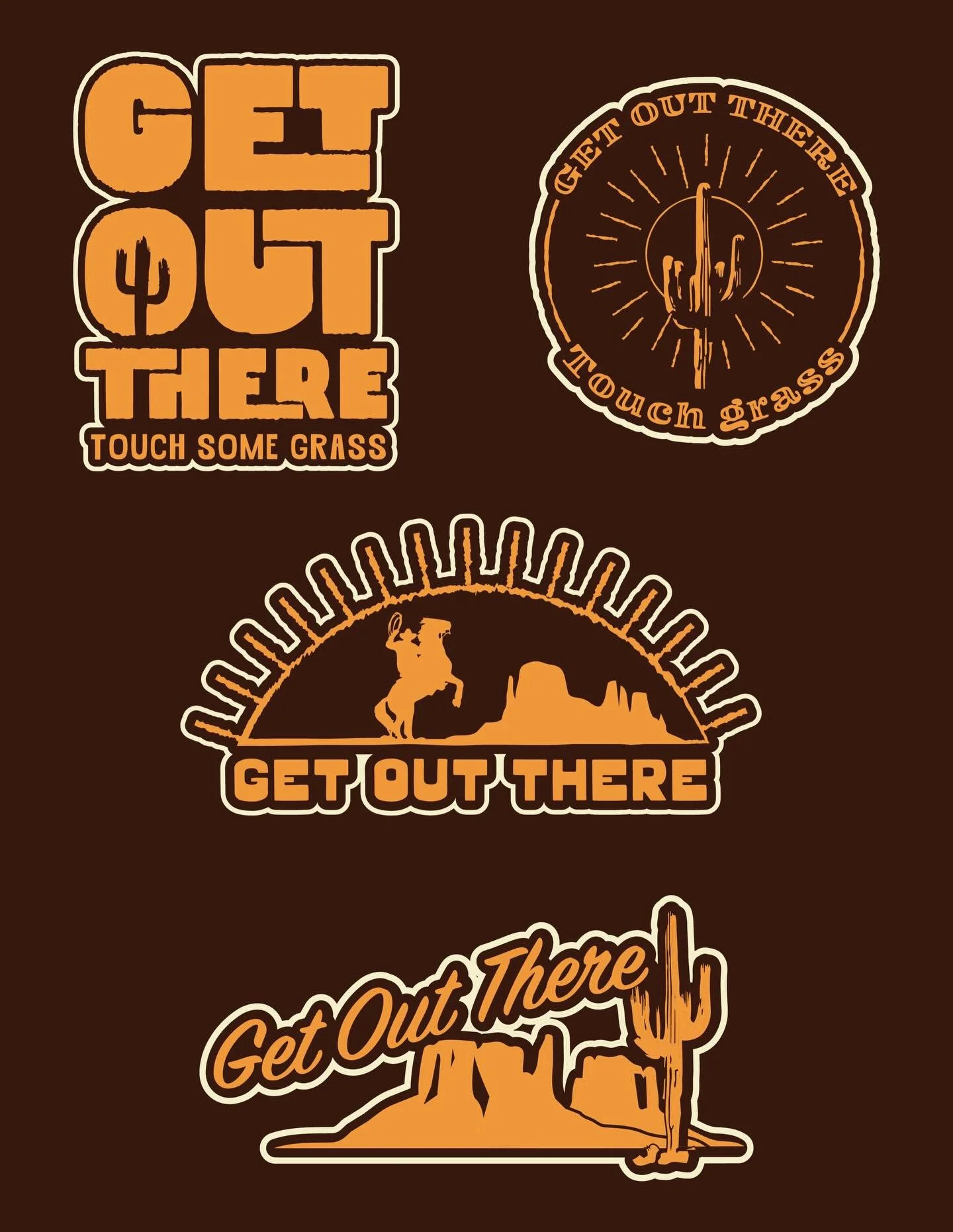 Go touch some grass #graphicdesign #branding #logo #western #pnw