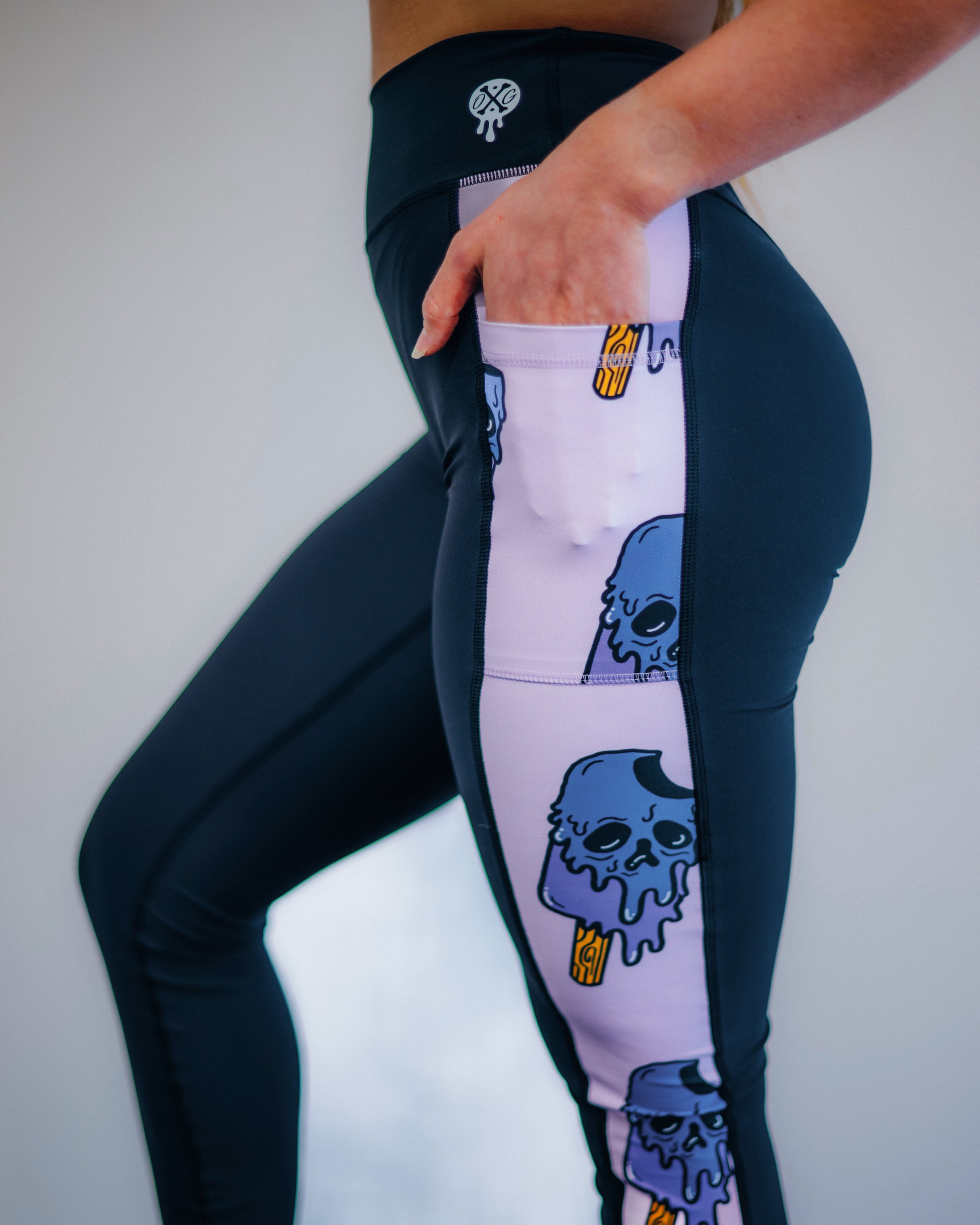 Purple Frostbite Leggings