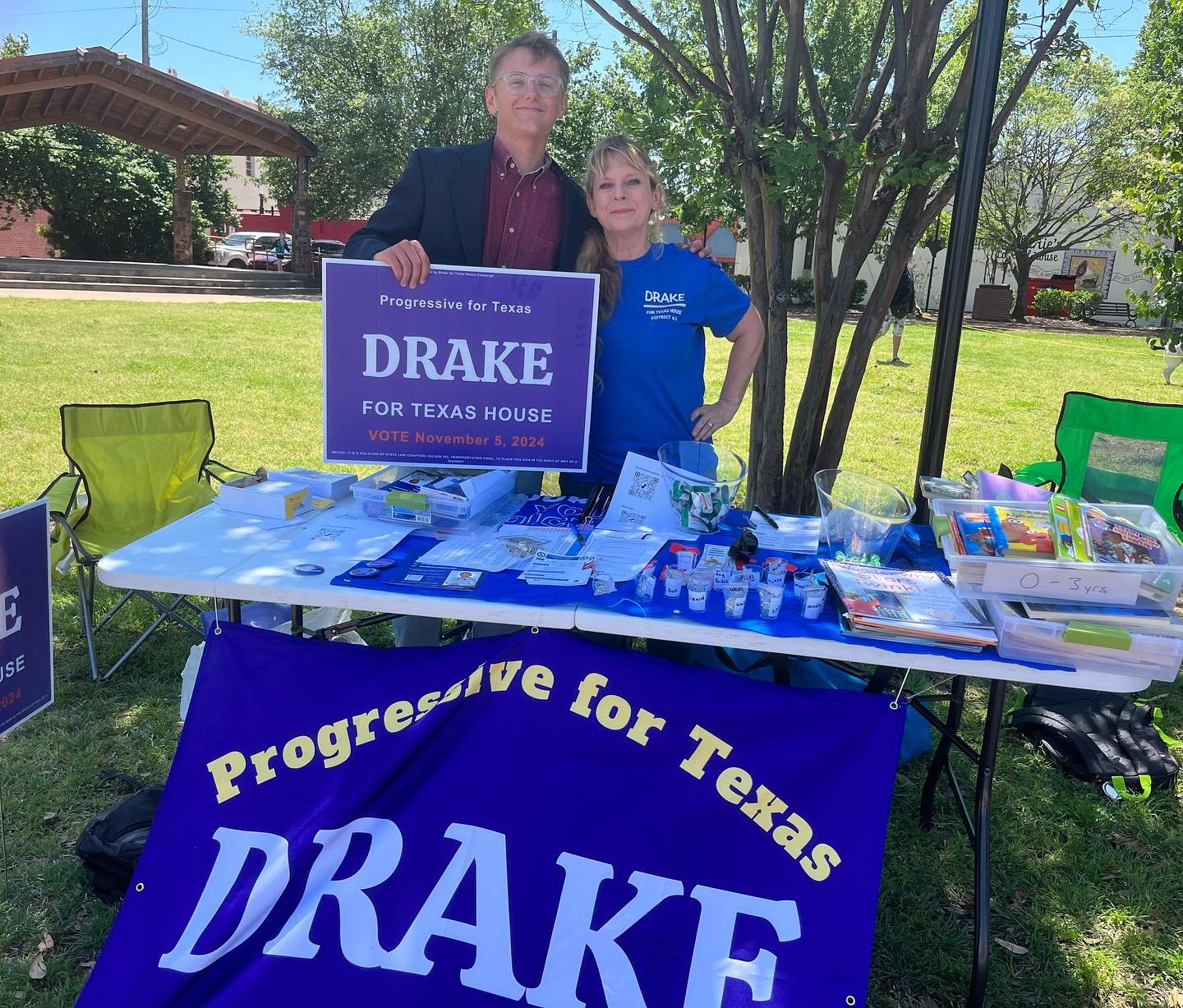 Beautiful day in Dennison campaigning with the incredible Tiffany Drake.