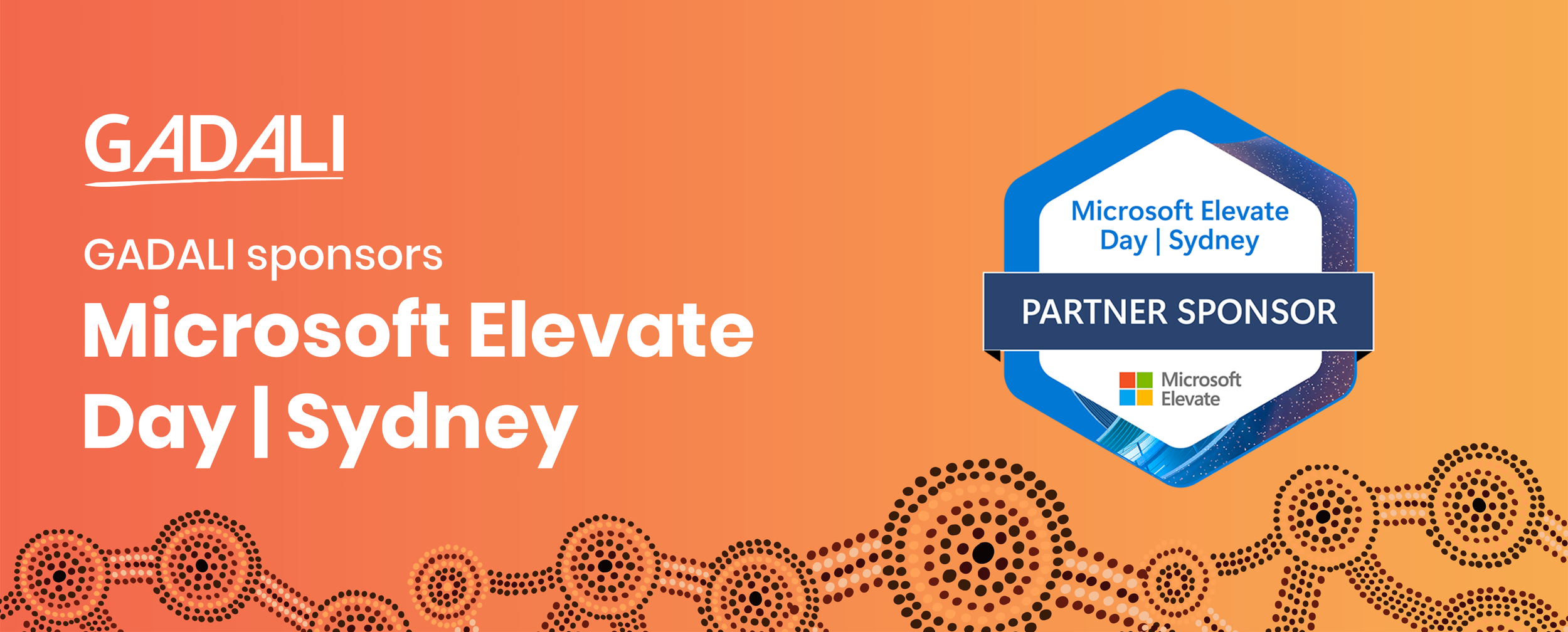 Gadali sponsor at Microsoft Elevate Day Sydney