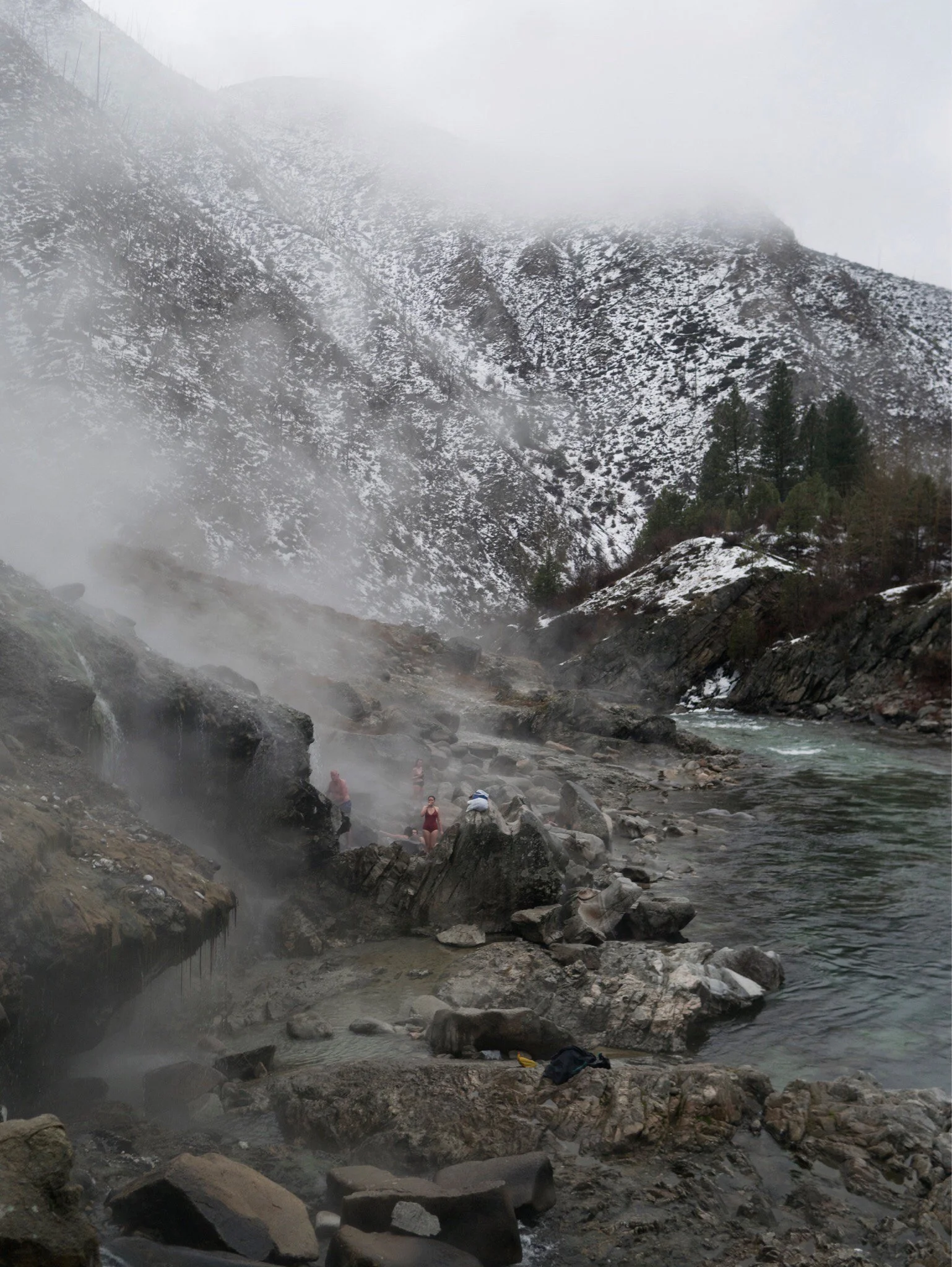 Kirkham, hot springs winter