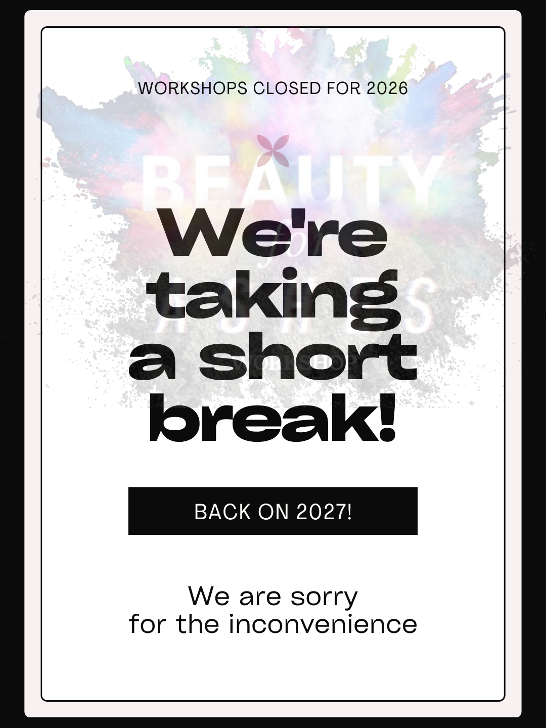 Break for 2026