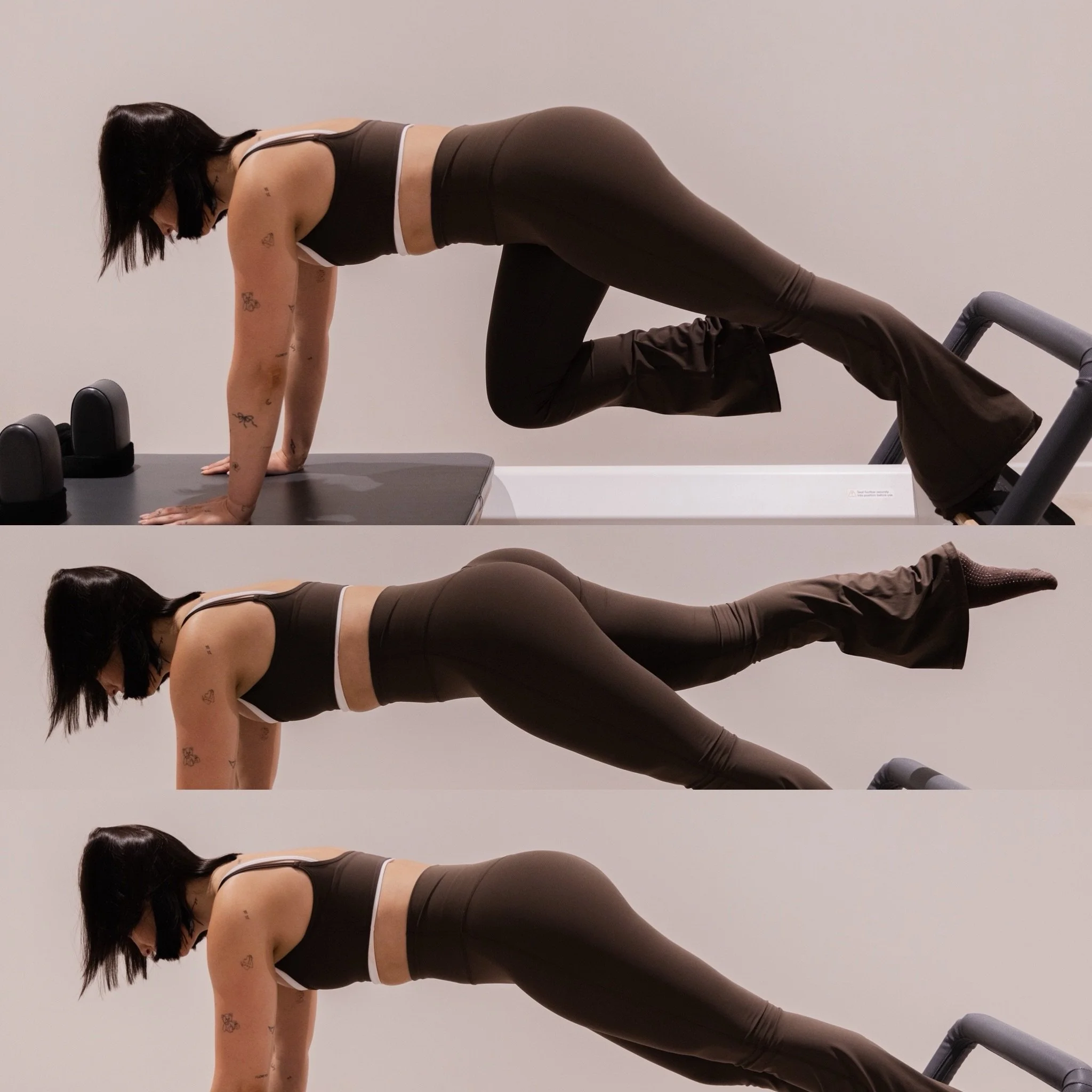 Strong, controlled and intentional. ✨

Caitlin demonstrates the Reverse Plank Knee Tuck &mdash; a movement that challenges core strength, shoulder stability and total-body control. Every tuck requires precision, balance and connection, helping to bui