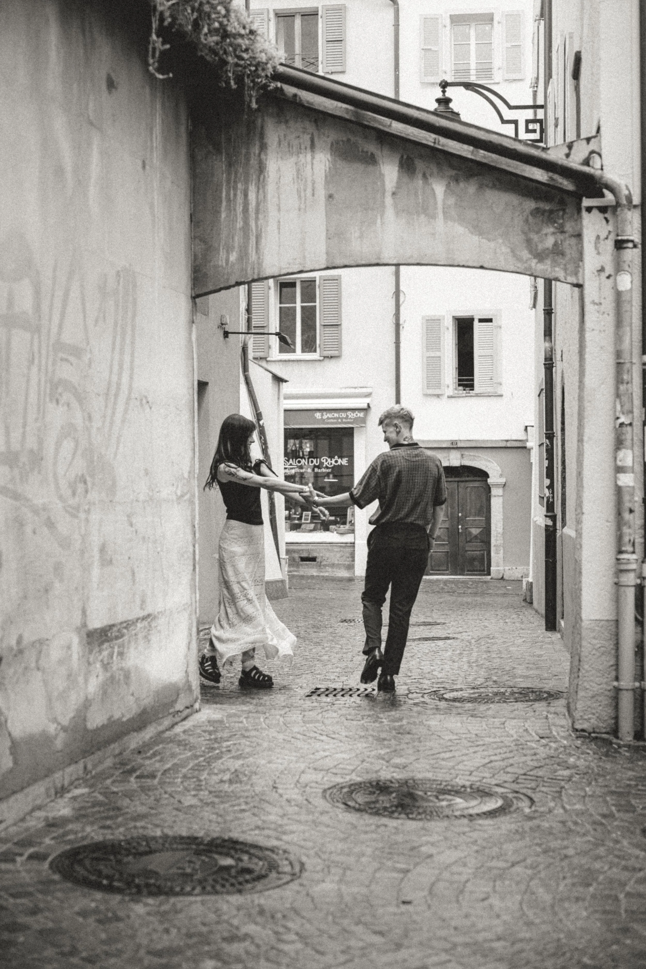 Lesbian European Engagement Photos in Switzerland