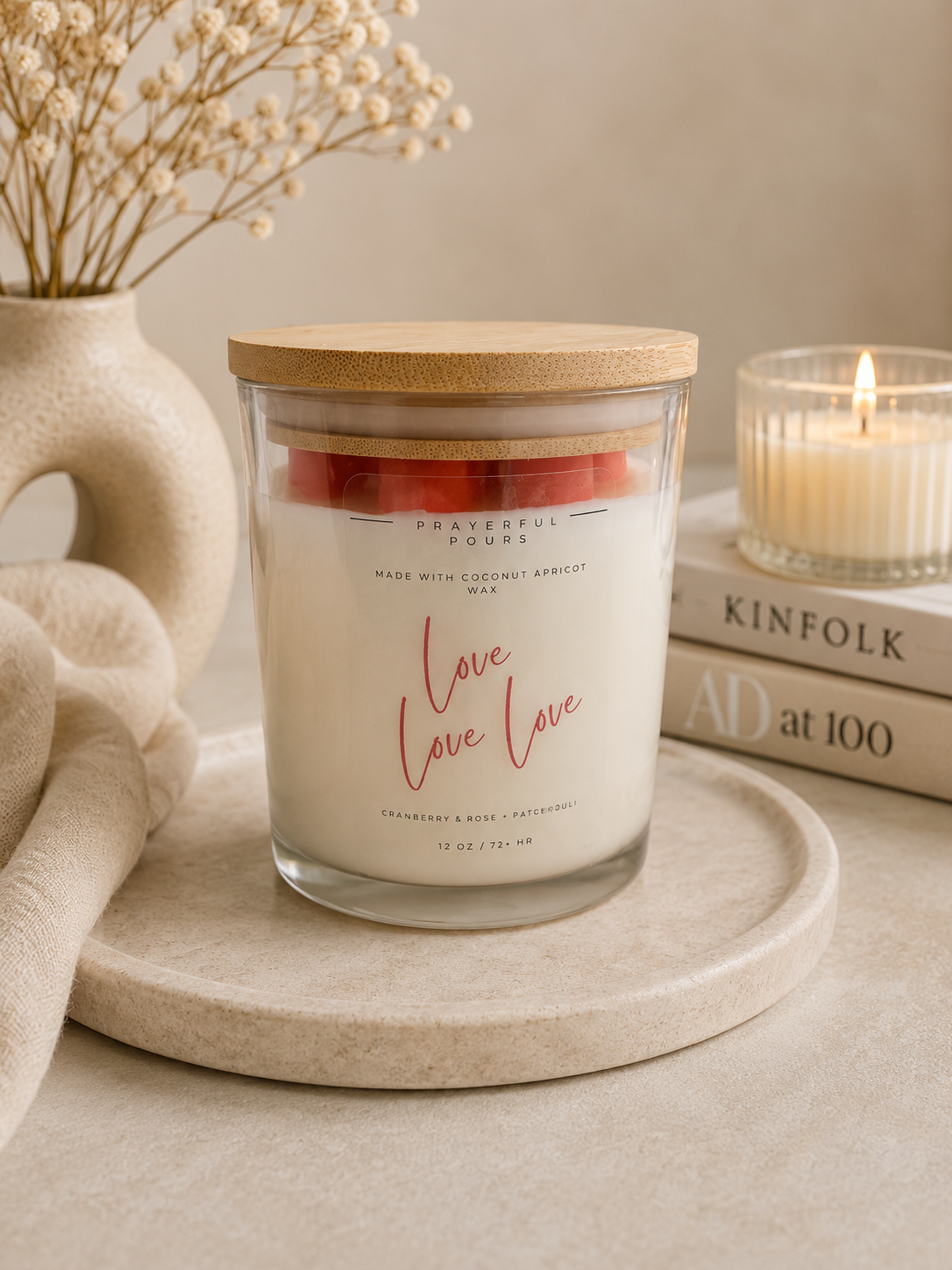 Love x3 Candle