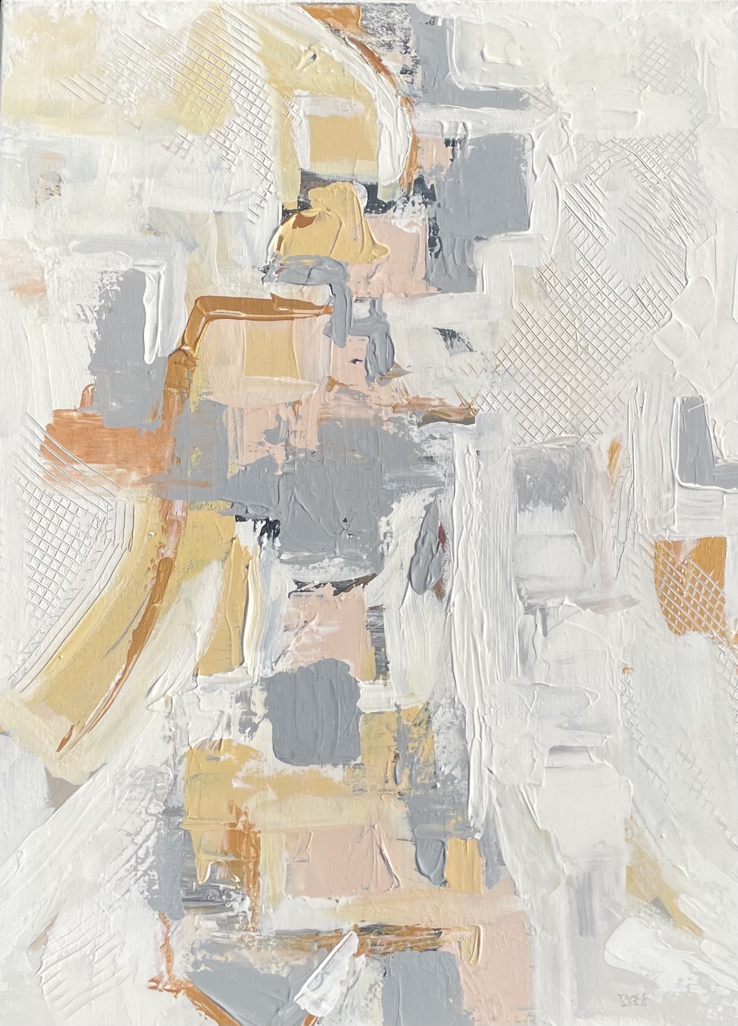 Overcomer — Original Hand-Painted Abstract Canvas, 18x24"
