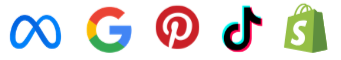 Meta, Google, Pinterest, TikTok, Shopify