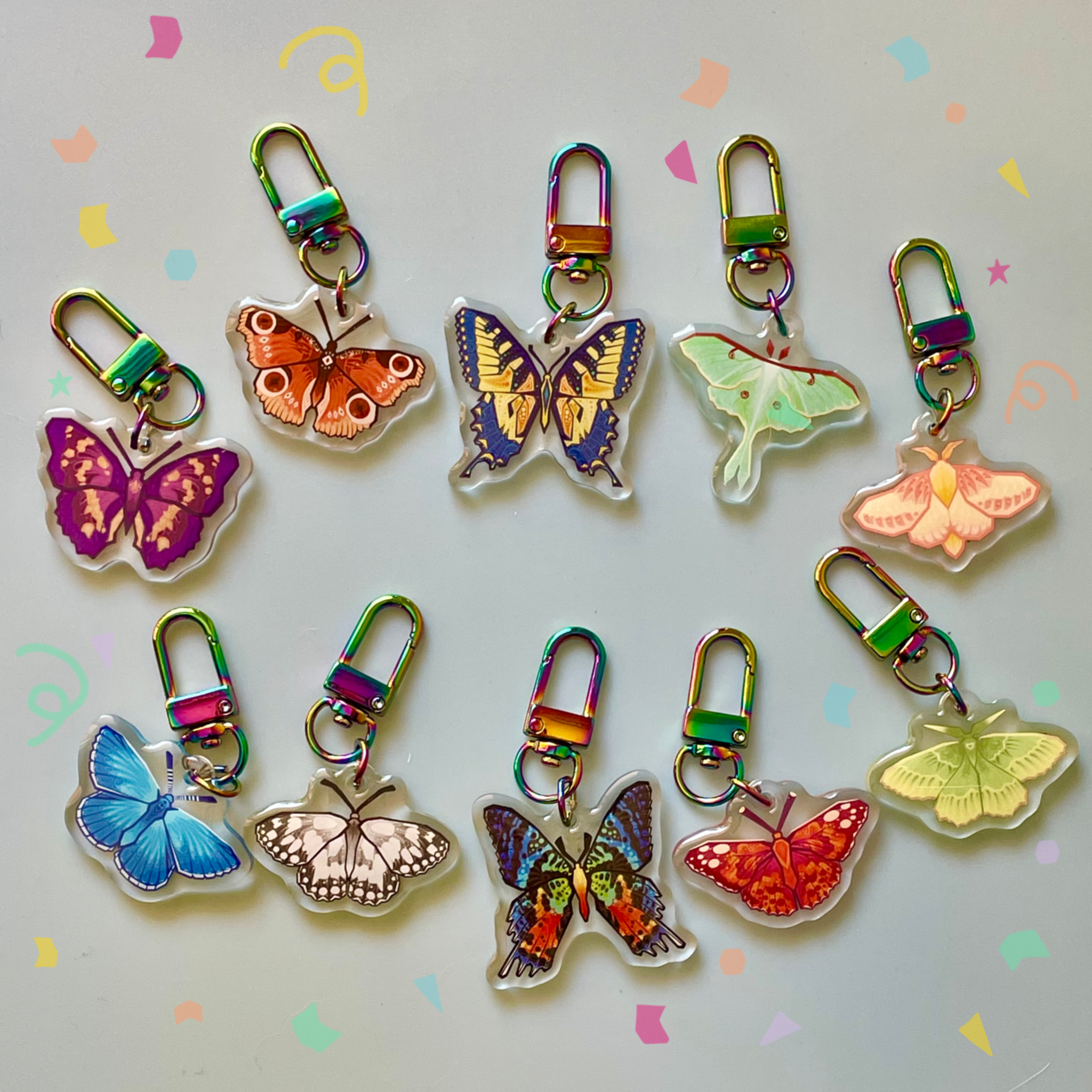 Moth and Butterfly Lucky Dip Charms