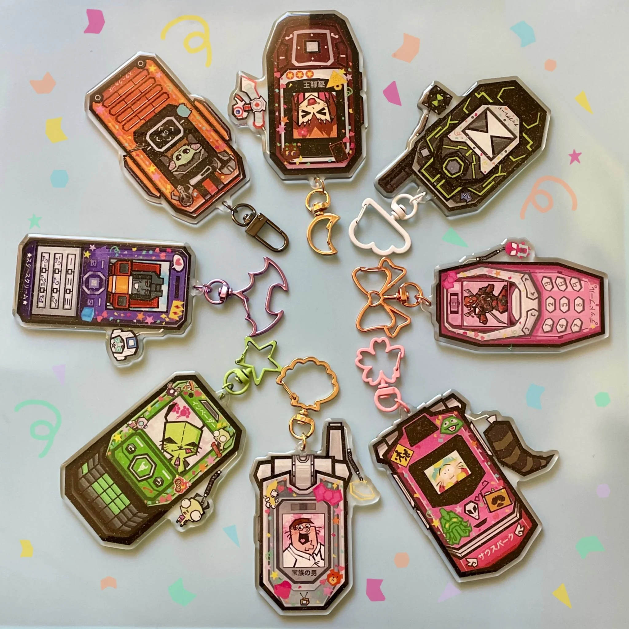 Flip Phone Charms
