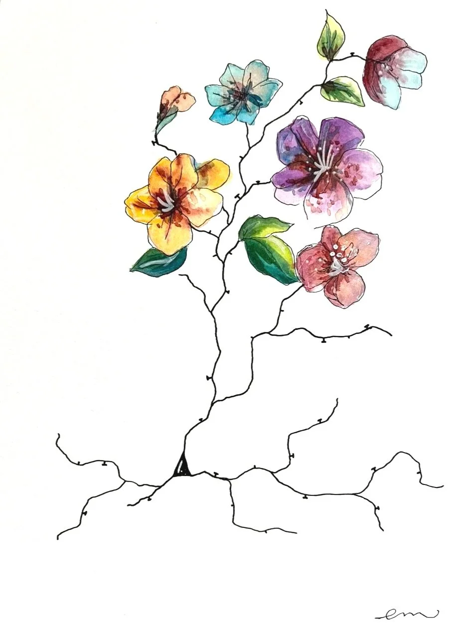 A4 Watercolour and Ink on 300gsm archival paper. DKK 650,-