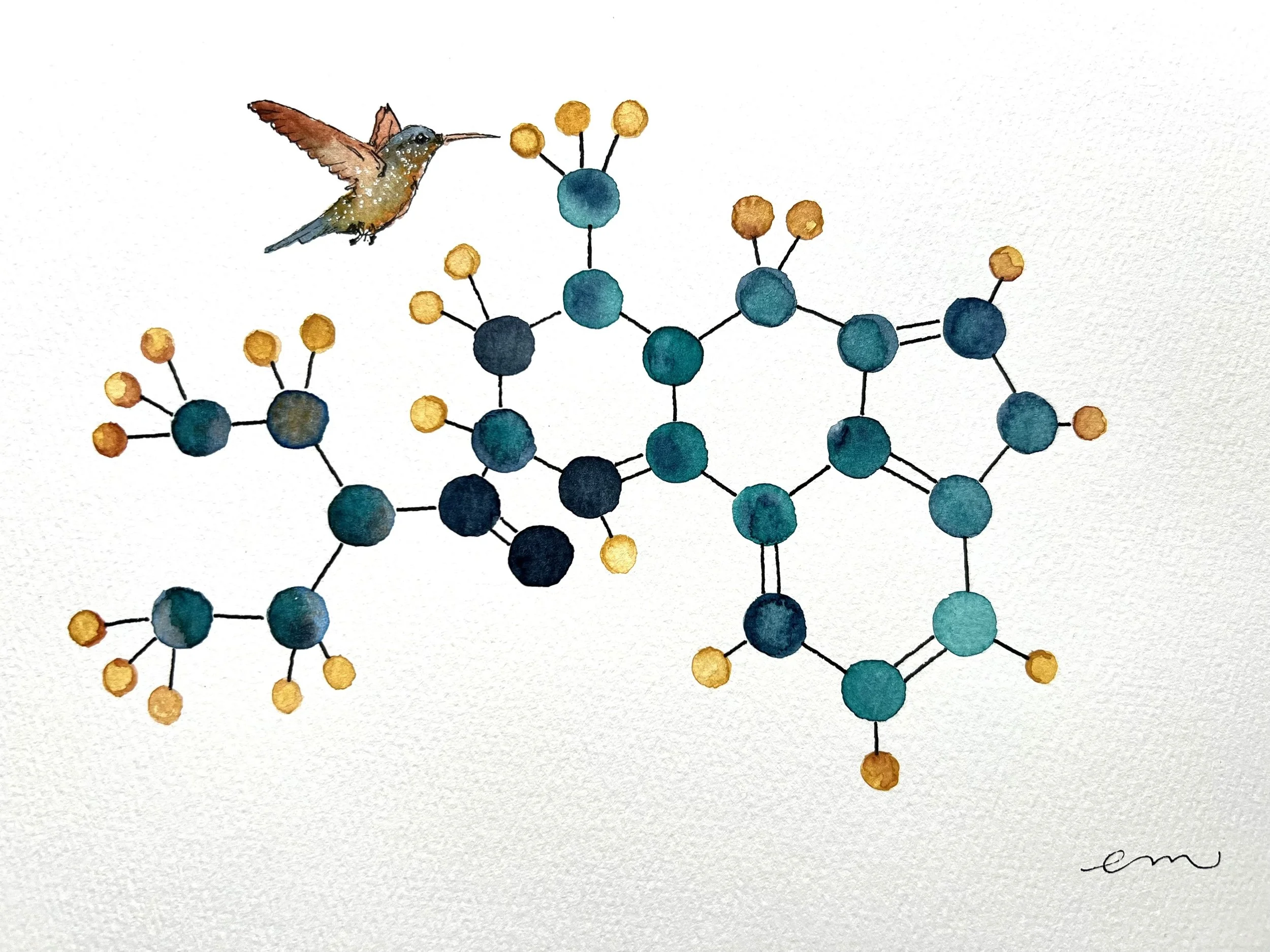 LSD. A4 Watercolour and Ink on 300gsm archival paper. DKK 650,-