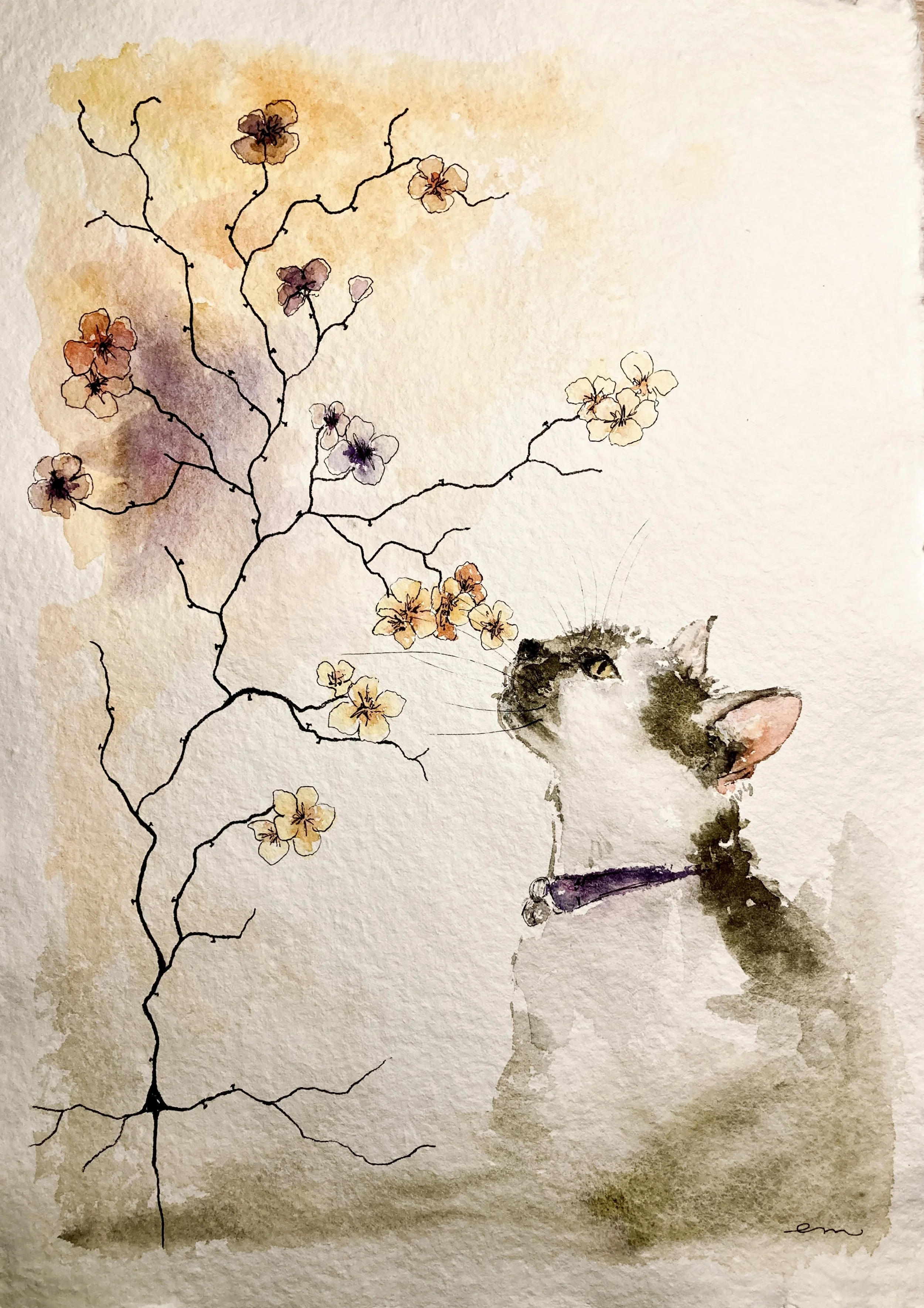 30x20 Watercolour on 100% pure cotton paper. SOLD.