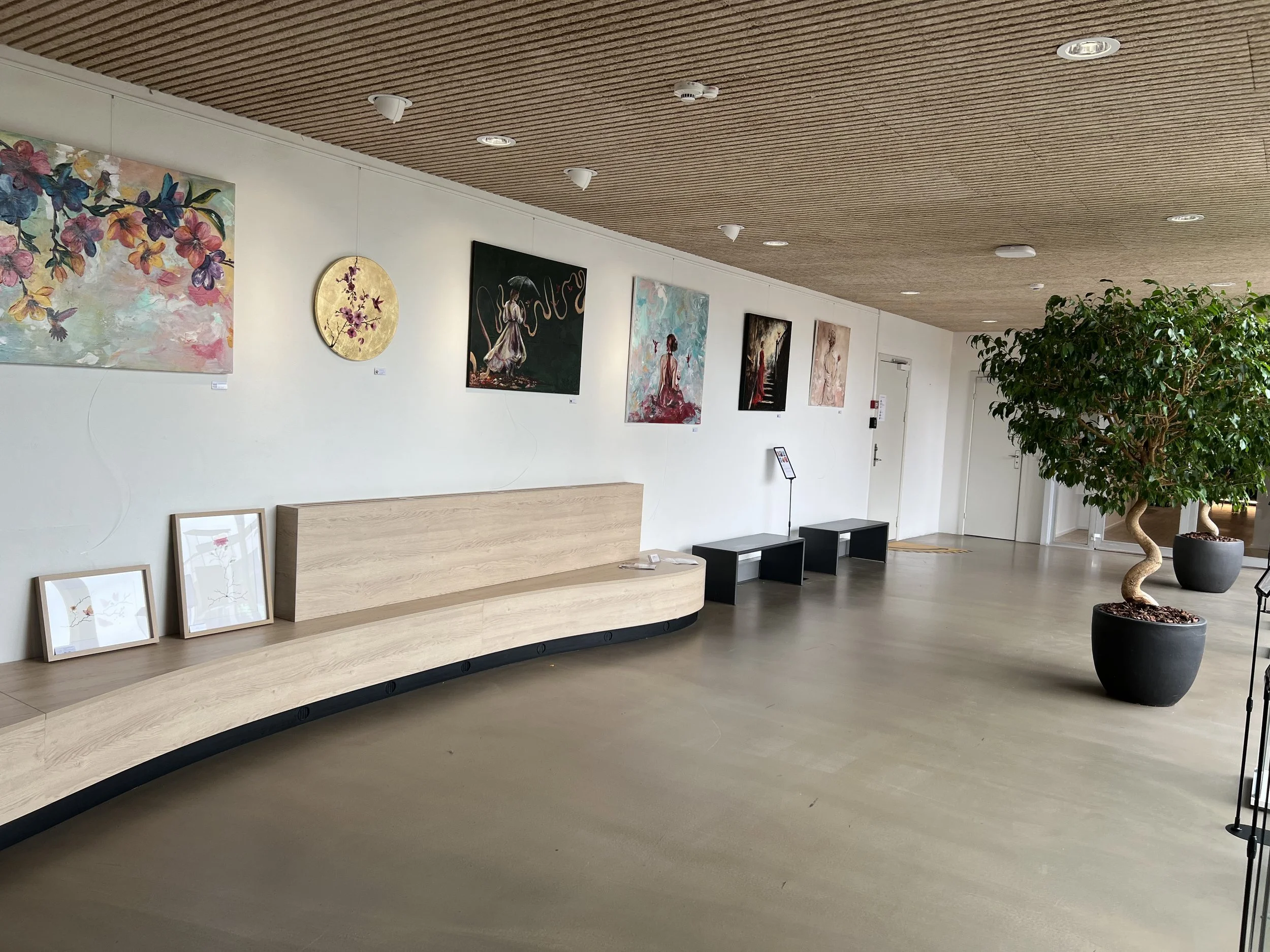 My oil and watercolour paintings exhibited at Tetra Pak in Højbjerg, October 2026.