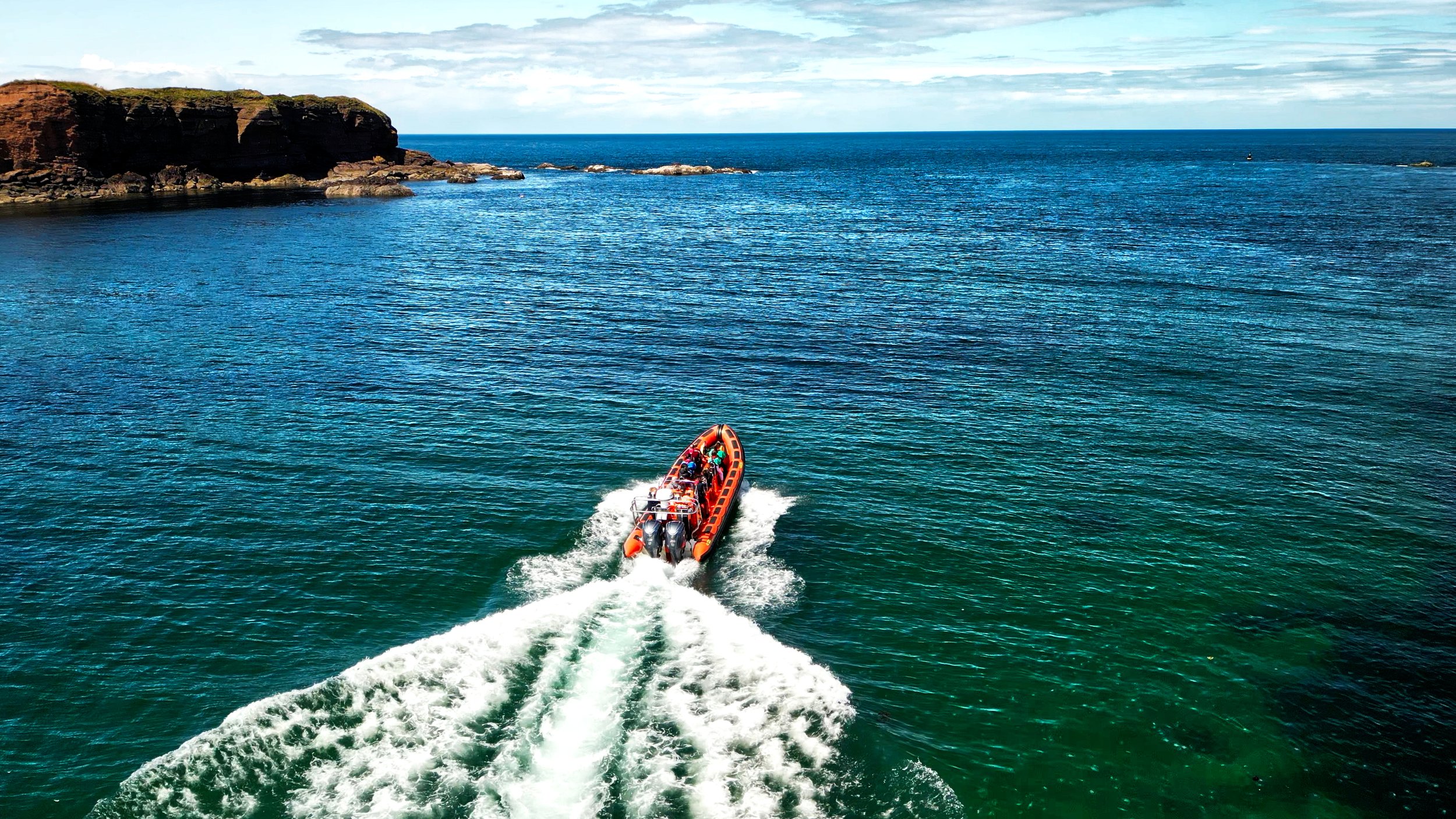 The Rib heading out of Eyemouth