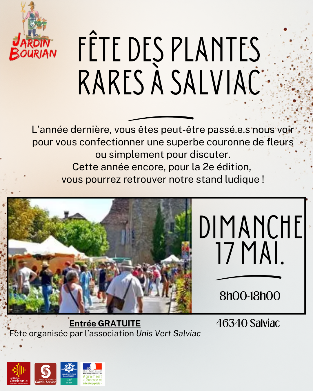 Animation à la Fête des plantes rares à Salviac