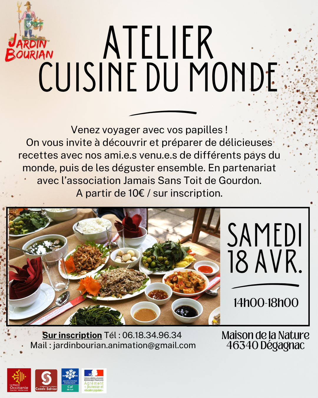 Atelier-goûter : Cuisines du monde