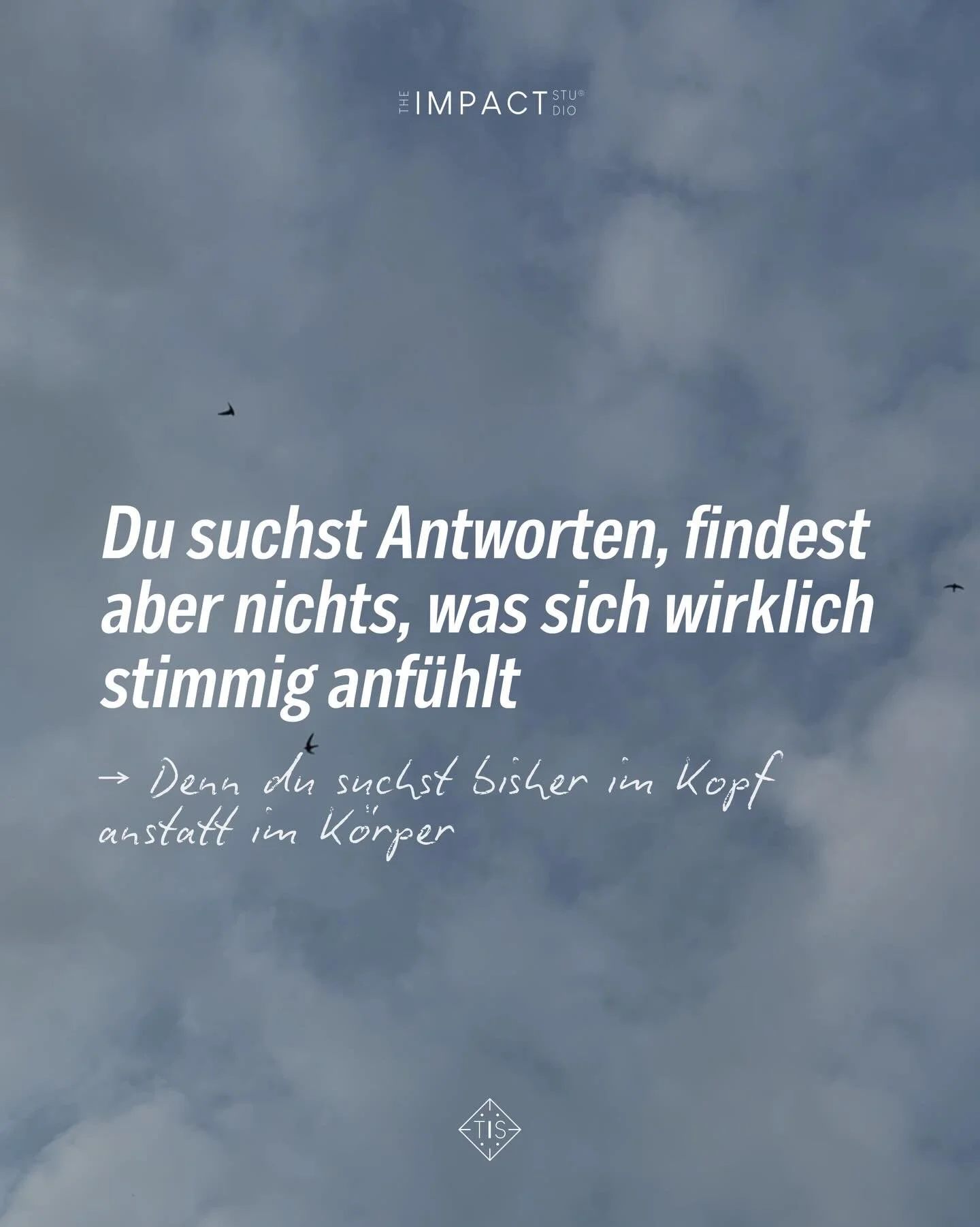 Du findest sie, deine Antworten auf all deine Fragen. Nur nicht &uuml;ber inspirierende Reels oder Vortr&auml;ge.

"It's all in you ✨" sagen sie alle, und ja das stimmt. Nur das "wie" ist dein Atem, dein K&ouml;rper; nicht deine G