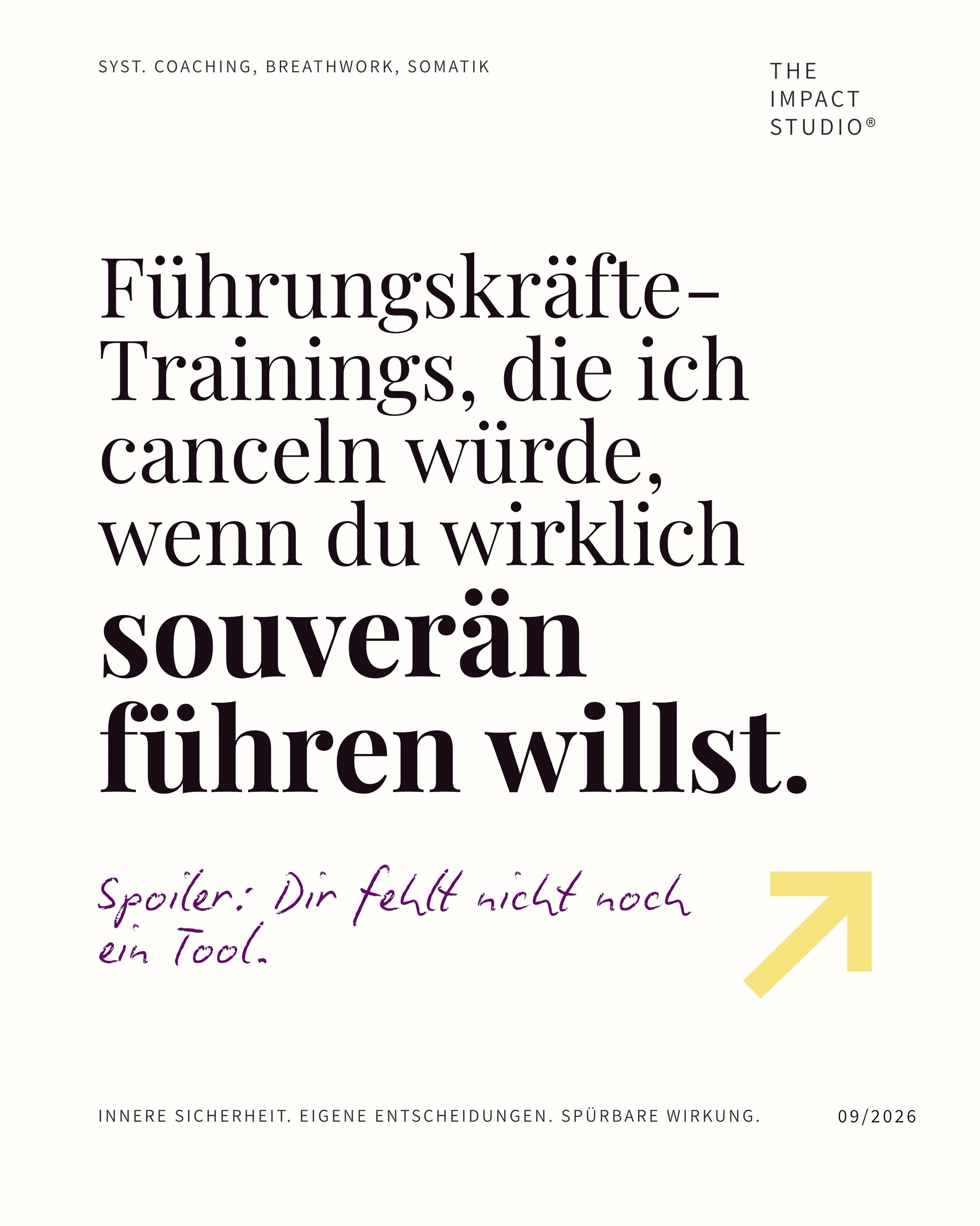 Du willst diese innere Gelassenheit. Dieses "Ich bleibe gefasst, kann nachwievir klar denken, bin handlungsf&auml;hig, auch, wenn mein Kunde/ Kollege/ Chef mich gerade in den Wahnsinn treibt."

Wie denkst du lernt man das am besten? Spoiler