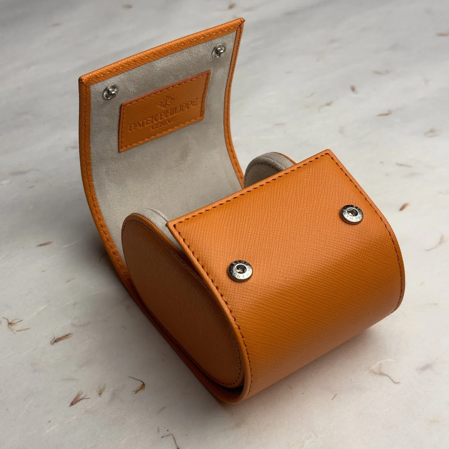 Patek Philippe Orange Leather Watch Case