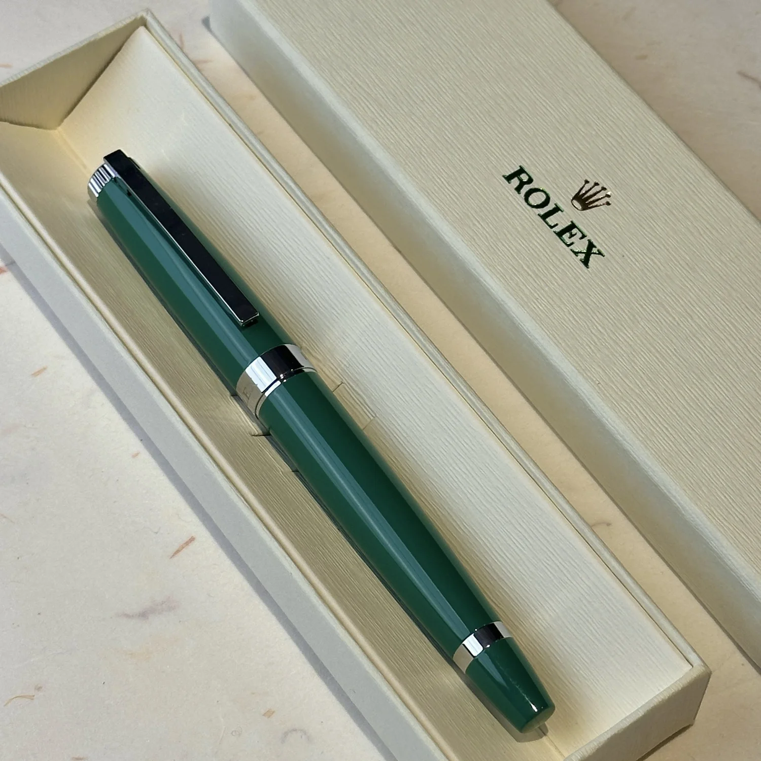 ROLEX Green Rollerball Pen – Exclusive VIP Gift 