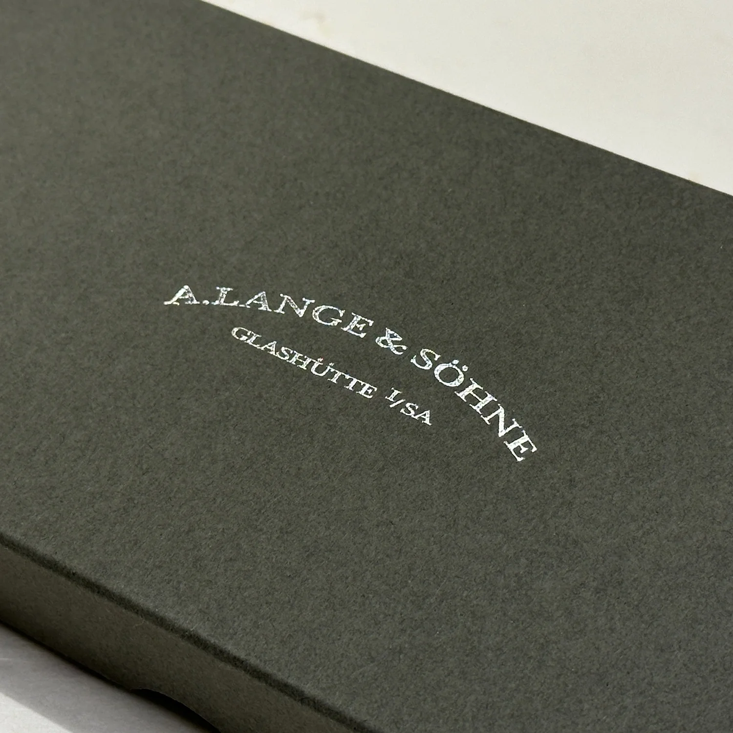 A. Lange & Söhne Noir Leather Watch Case