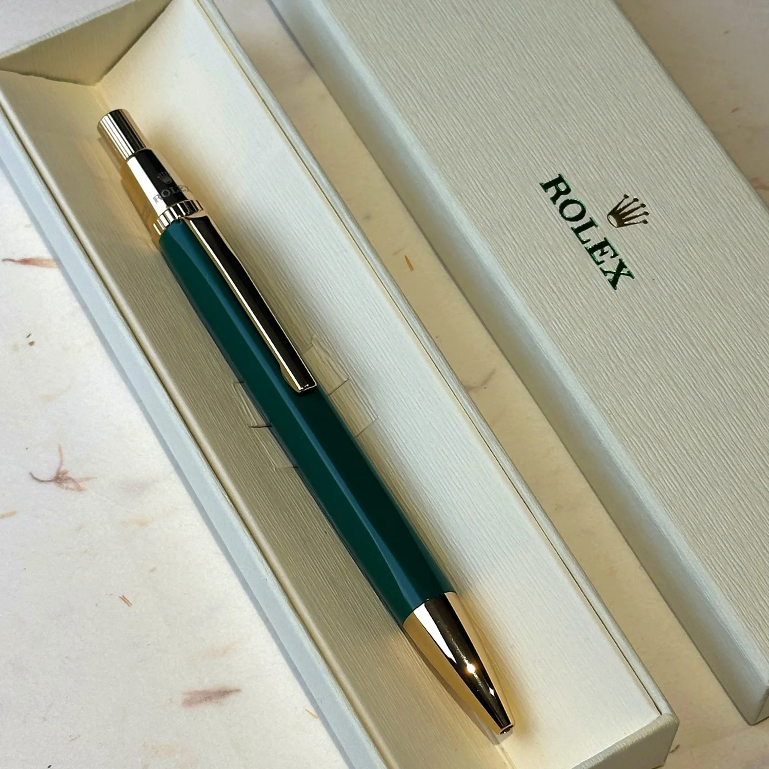 Rolex Pen Dark Green Twist Ballpoint – VIP Gift Edition 