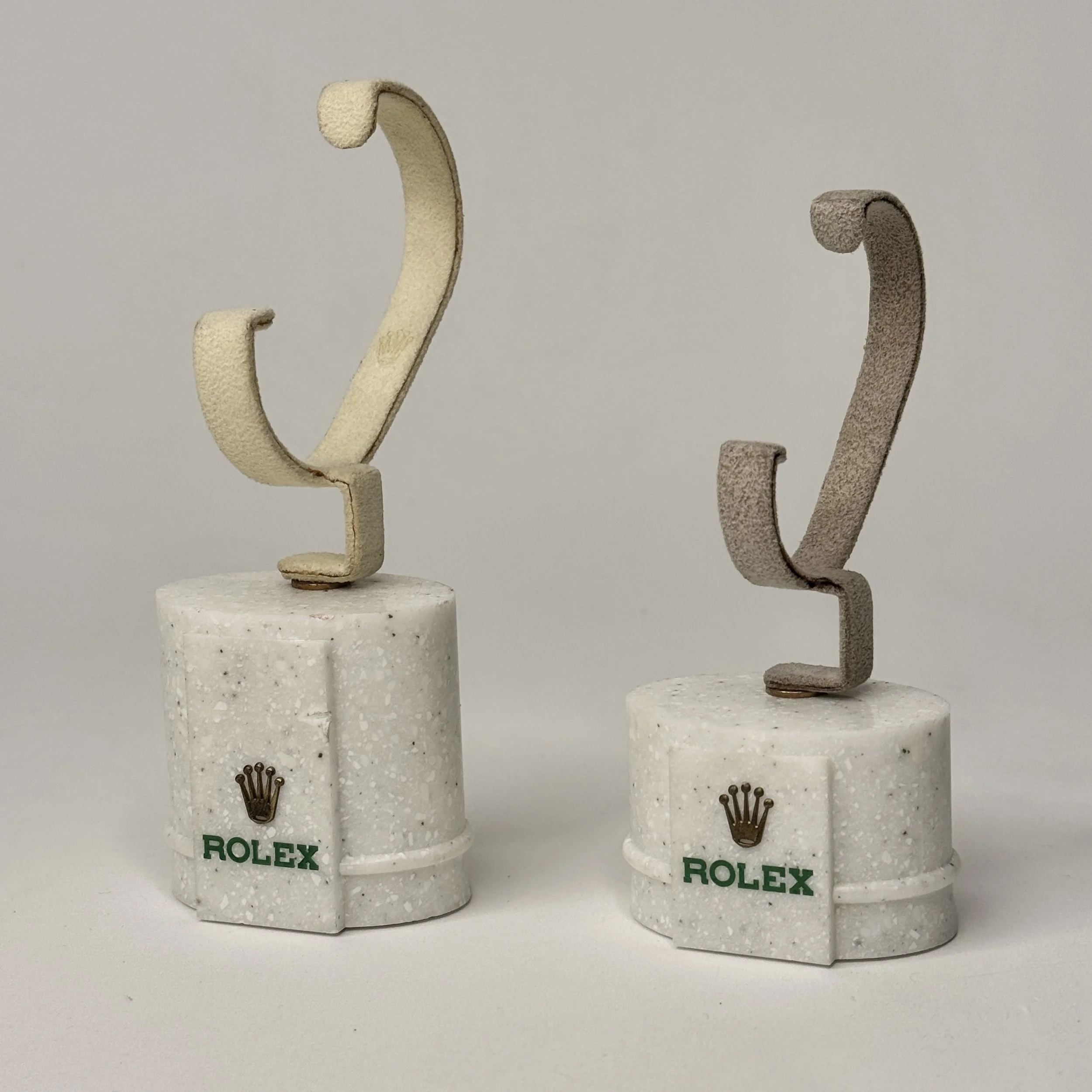 Rolex Brass Coronet Marble Watch Display Stand 1990s