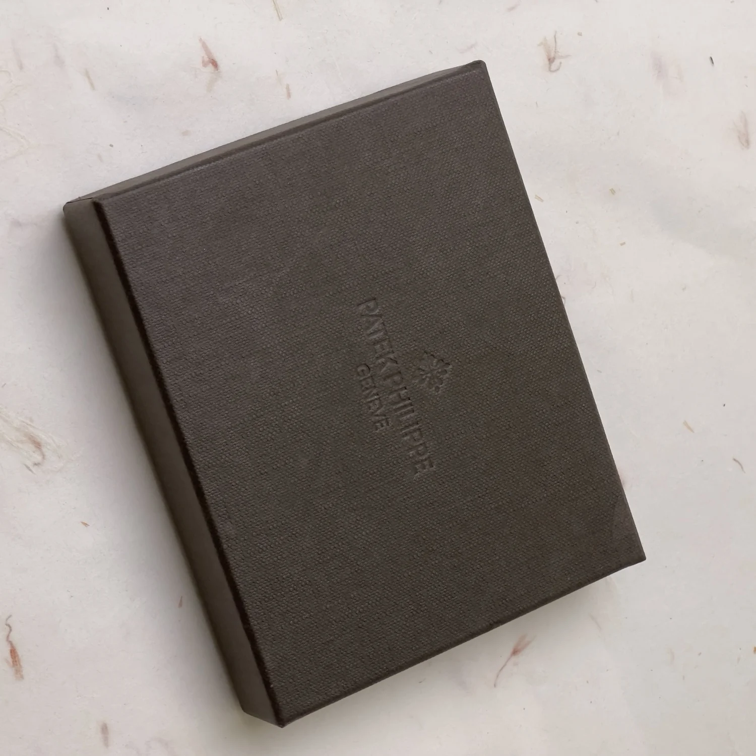 Patek Philippe Brown Leather Bifold Wallet with Embossed Logo