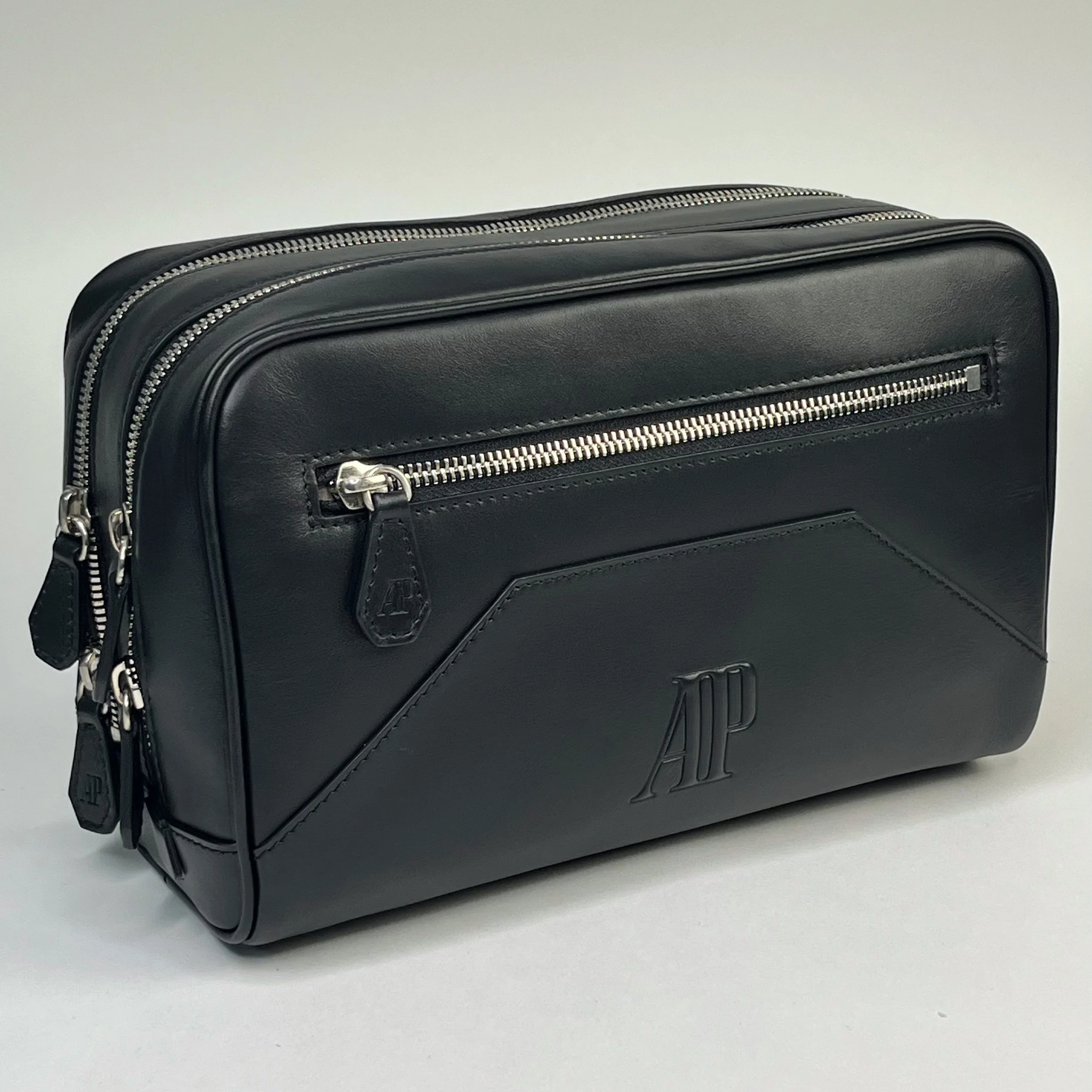 Audemars Piguet Le Brassus Black Leather Travel Bag