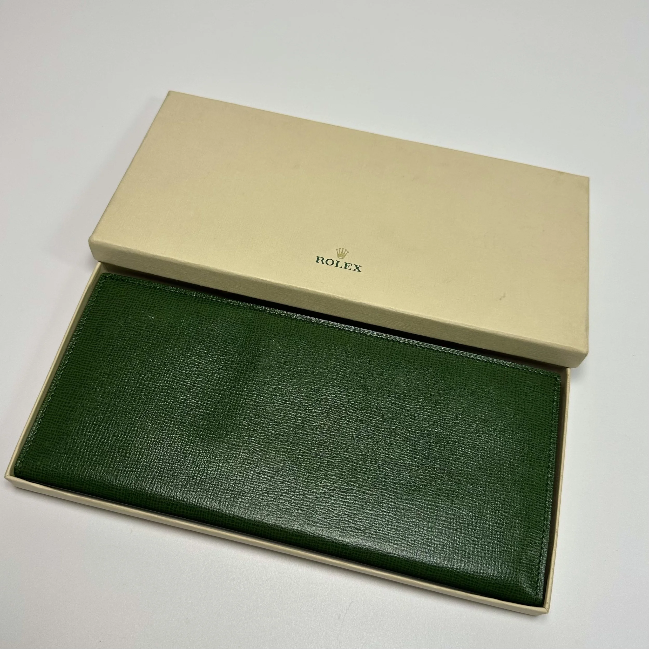 Rolex Crown Textured Leather Wallet