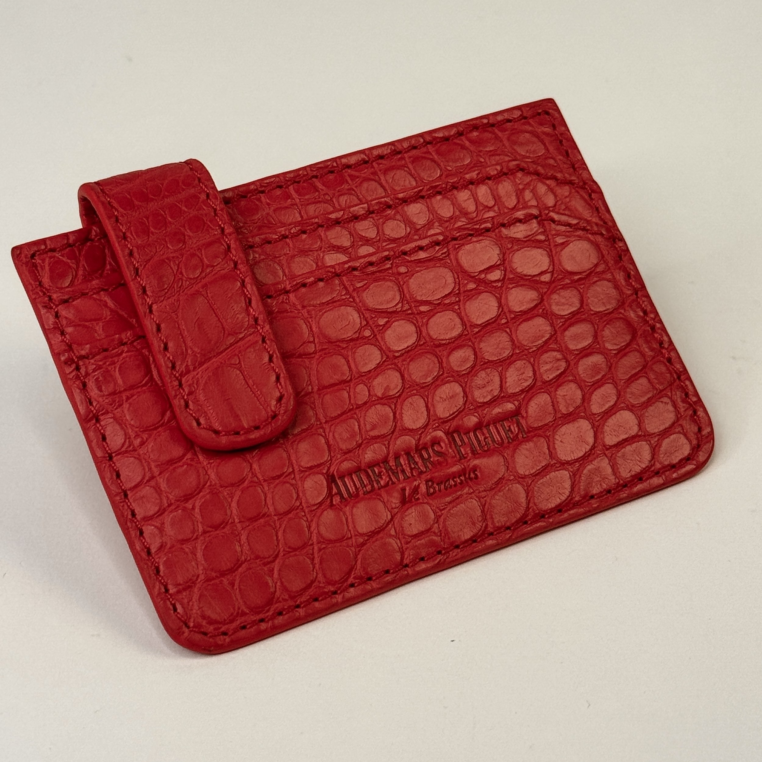 Audemars Piguet Le Brassus Crimson Croc Leather Card Holder