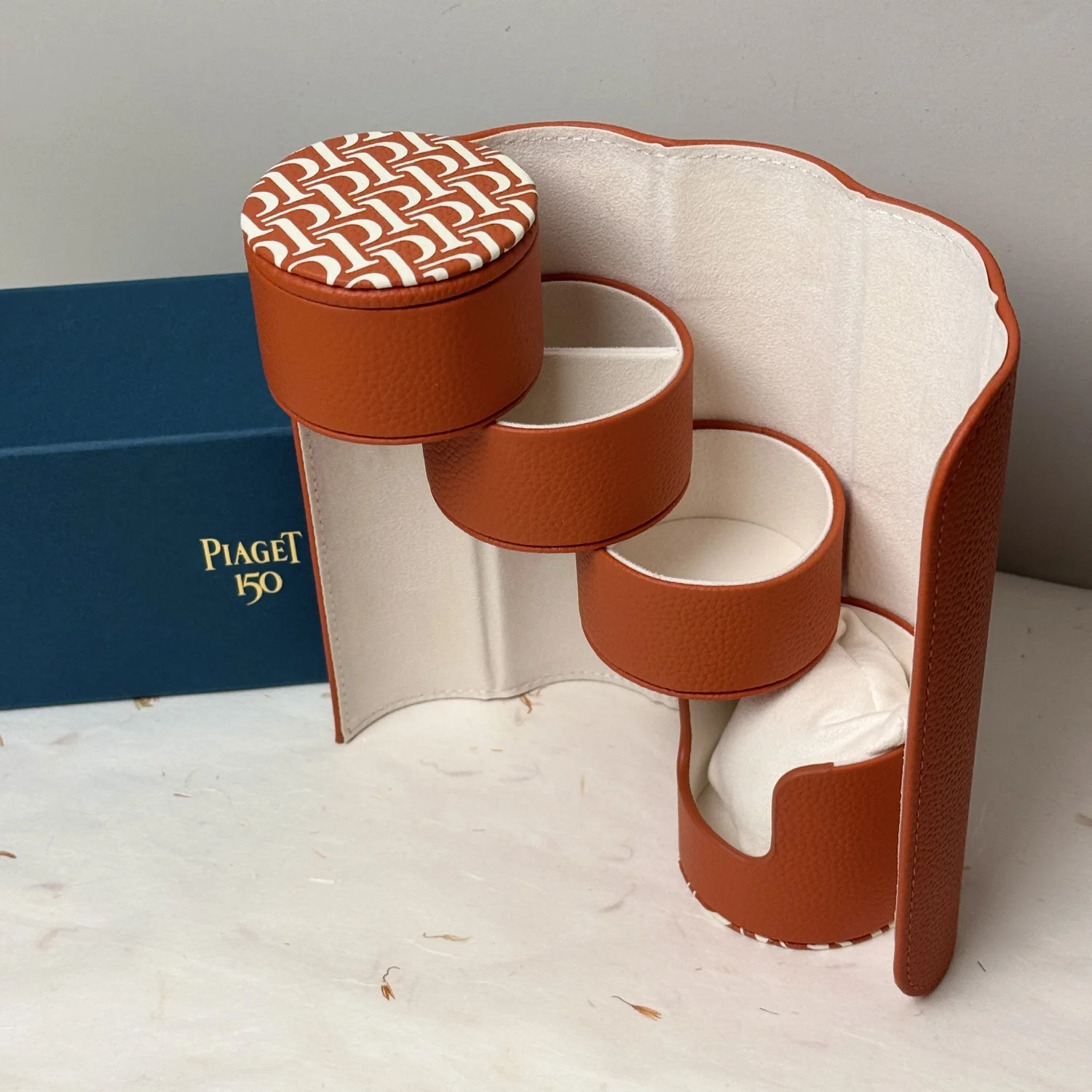 Piaget 150th Anniversary Watch Travel Case – Orange Monogram