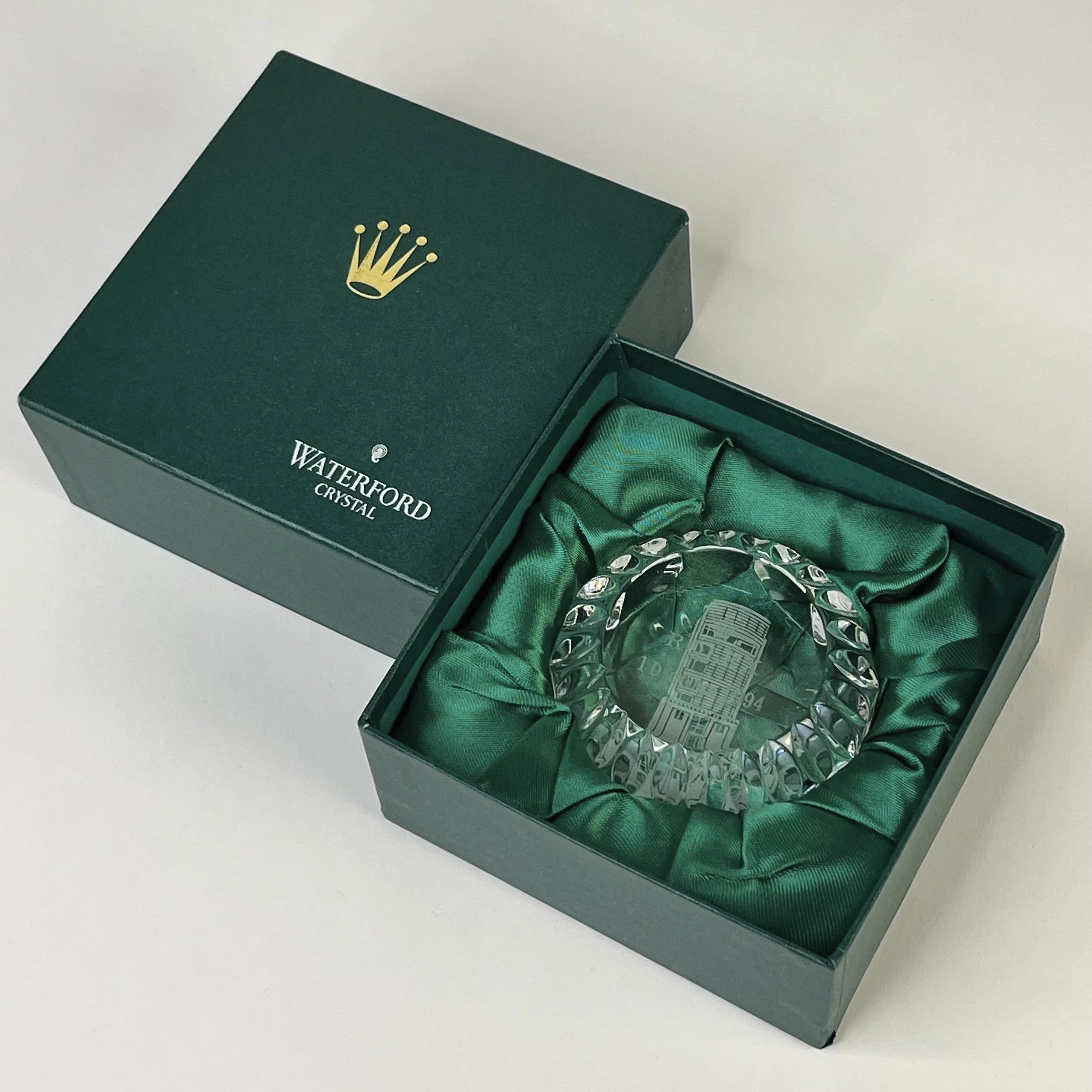 Rolex × Waterford Crystal Commemorative Paperweight 1994