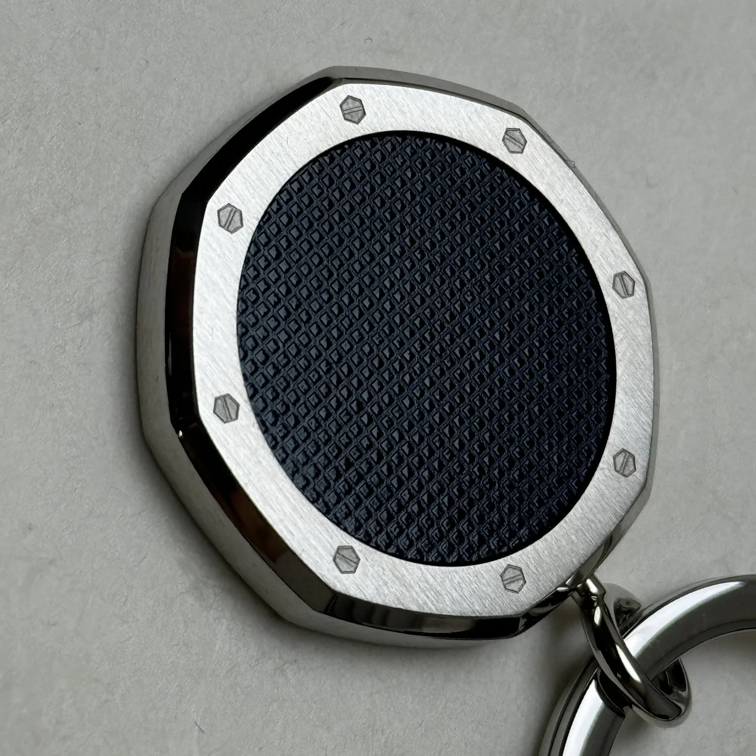 Audemars Piguet Royal Oak Stainless Steel Navy Blue Keyring